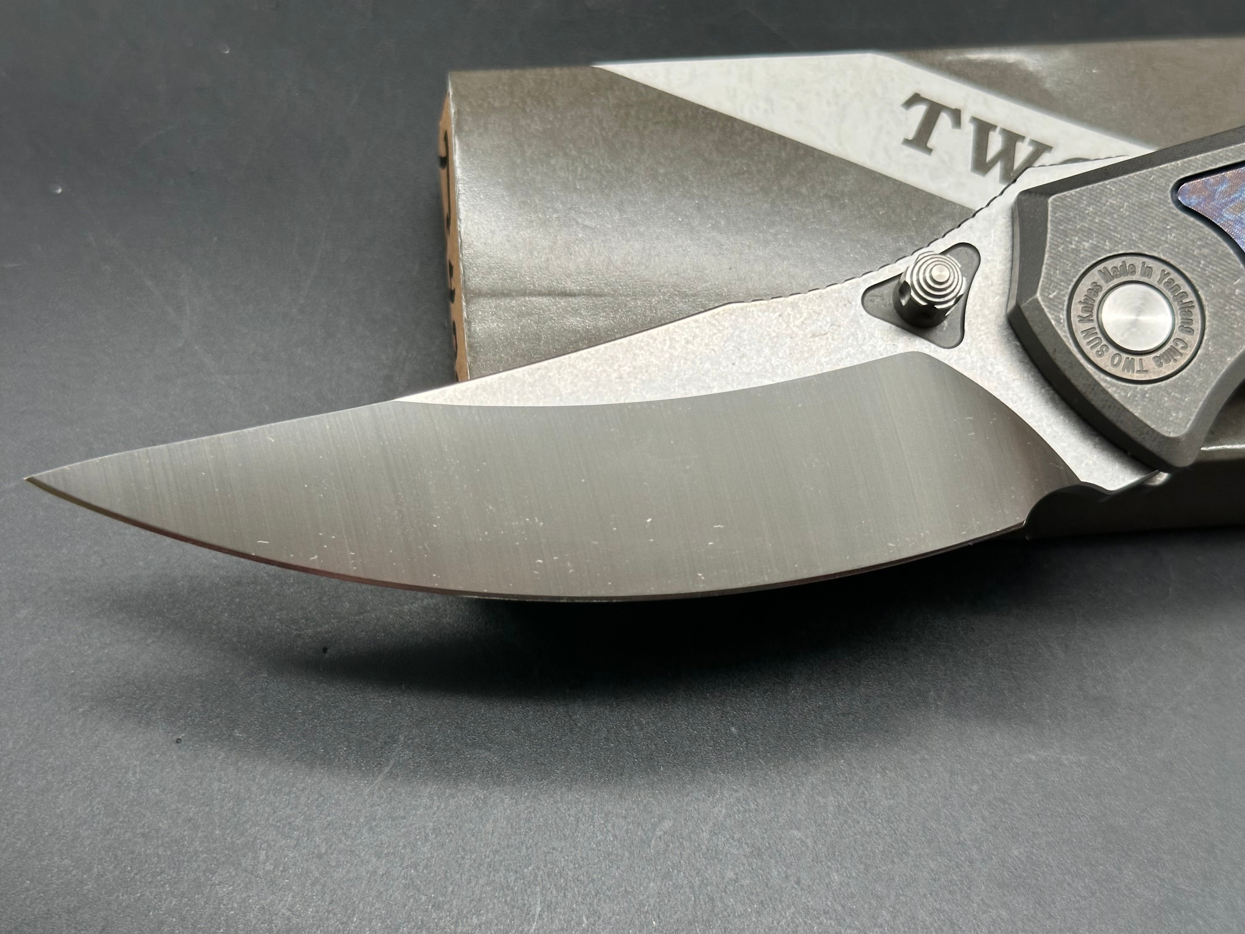 TwoSun TS400 titanium handle w/D2 blade