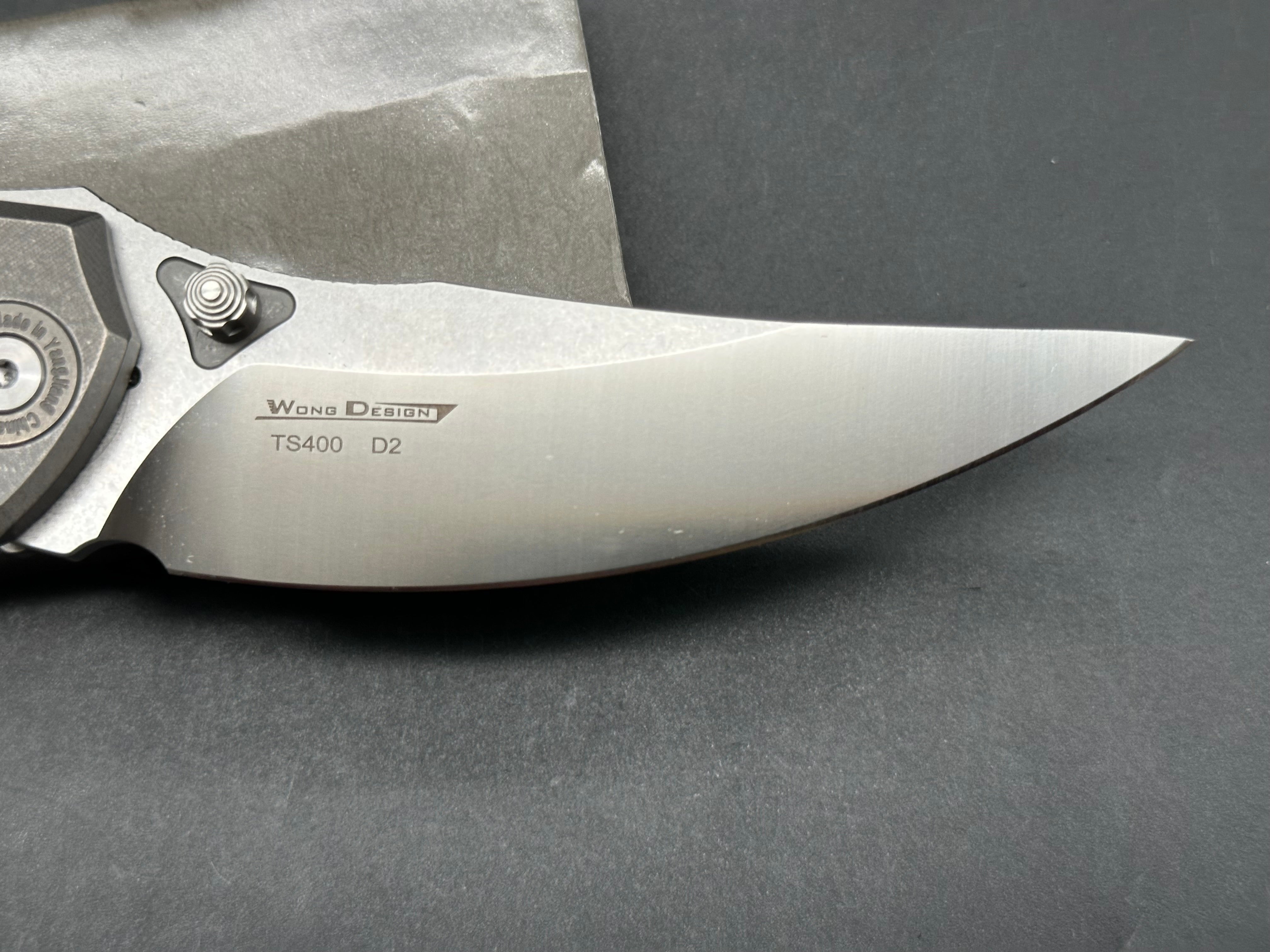 TwoSun TS400 titanium handle w/D2 blade
