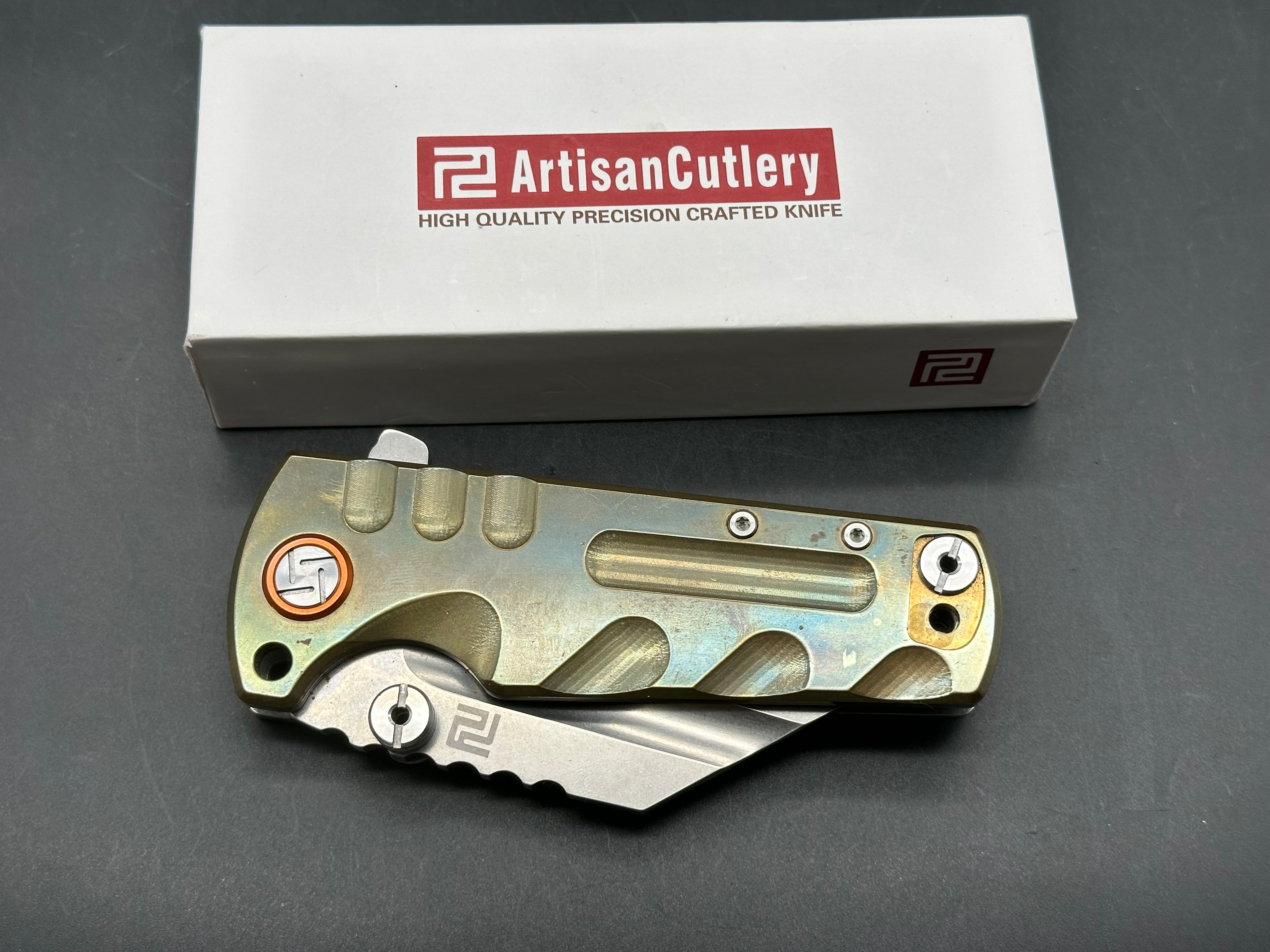 Artisan Cutlery Proponent brass handle/ /D2 blade