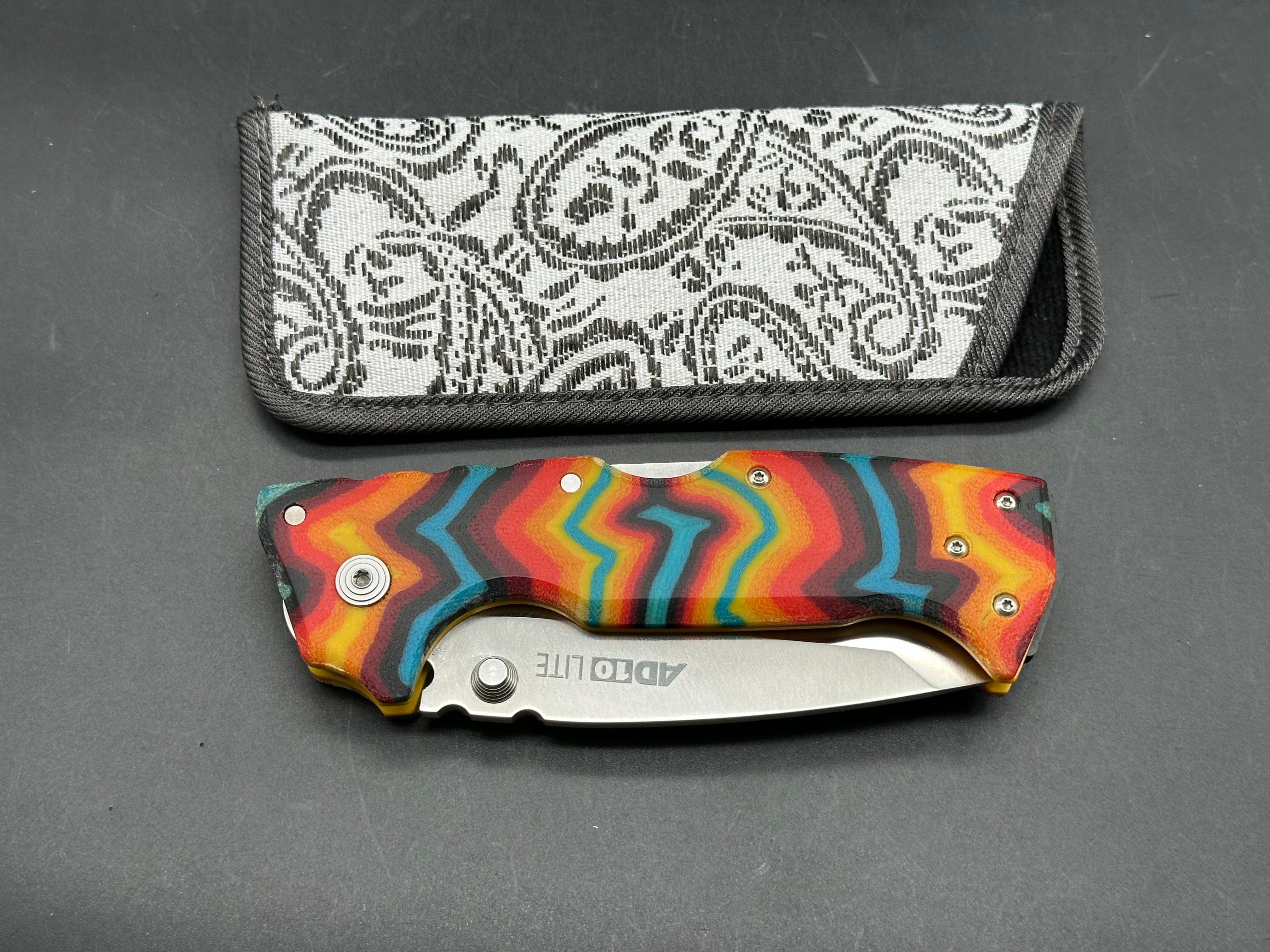 Cold Steel AD1O Lite custom "nathan's knives" scales d liners Aus 10A blade