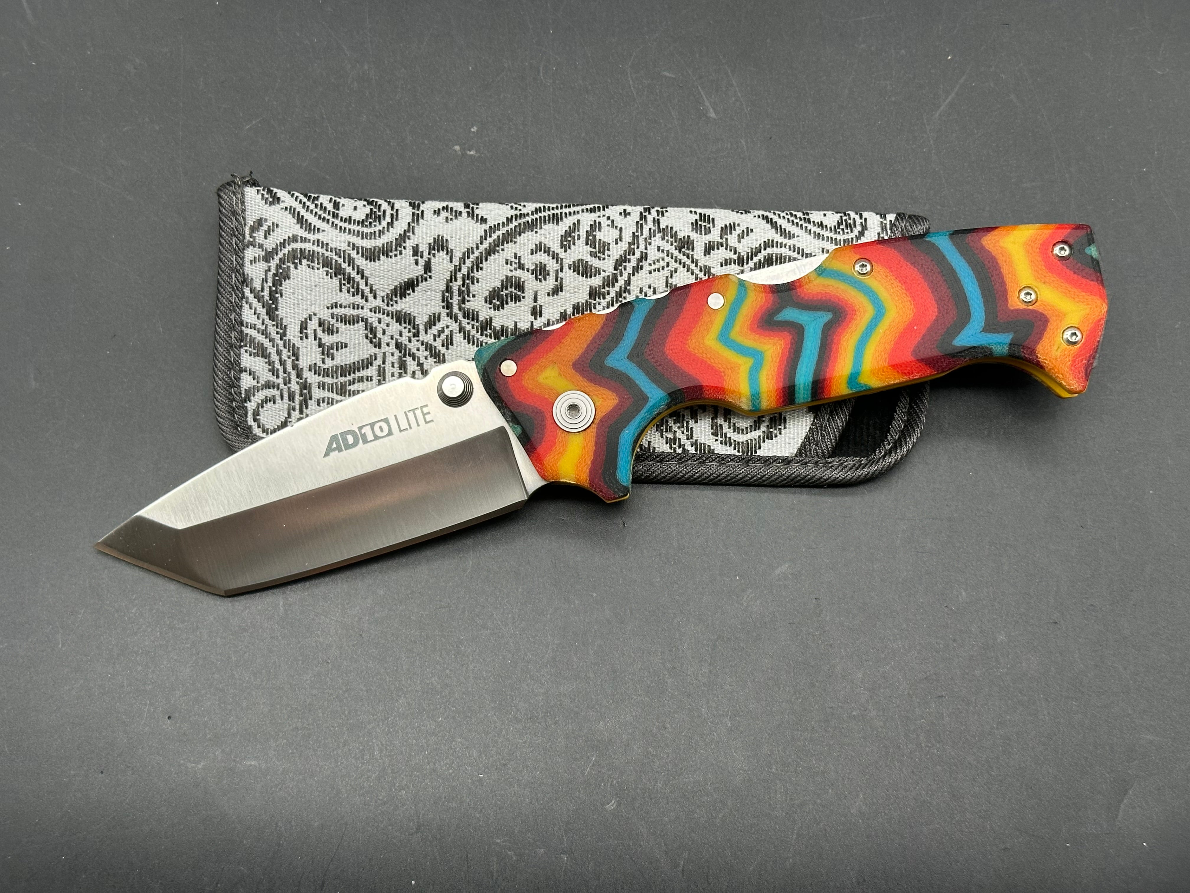 Cold Steel AD1O Lite custom "nathan's knives" scales d liners Aus 10A blade