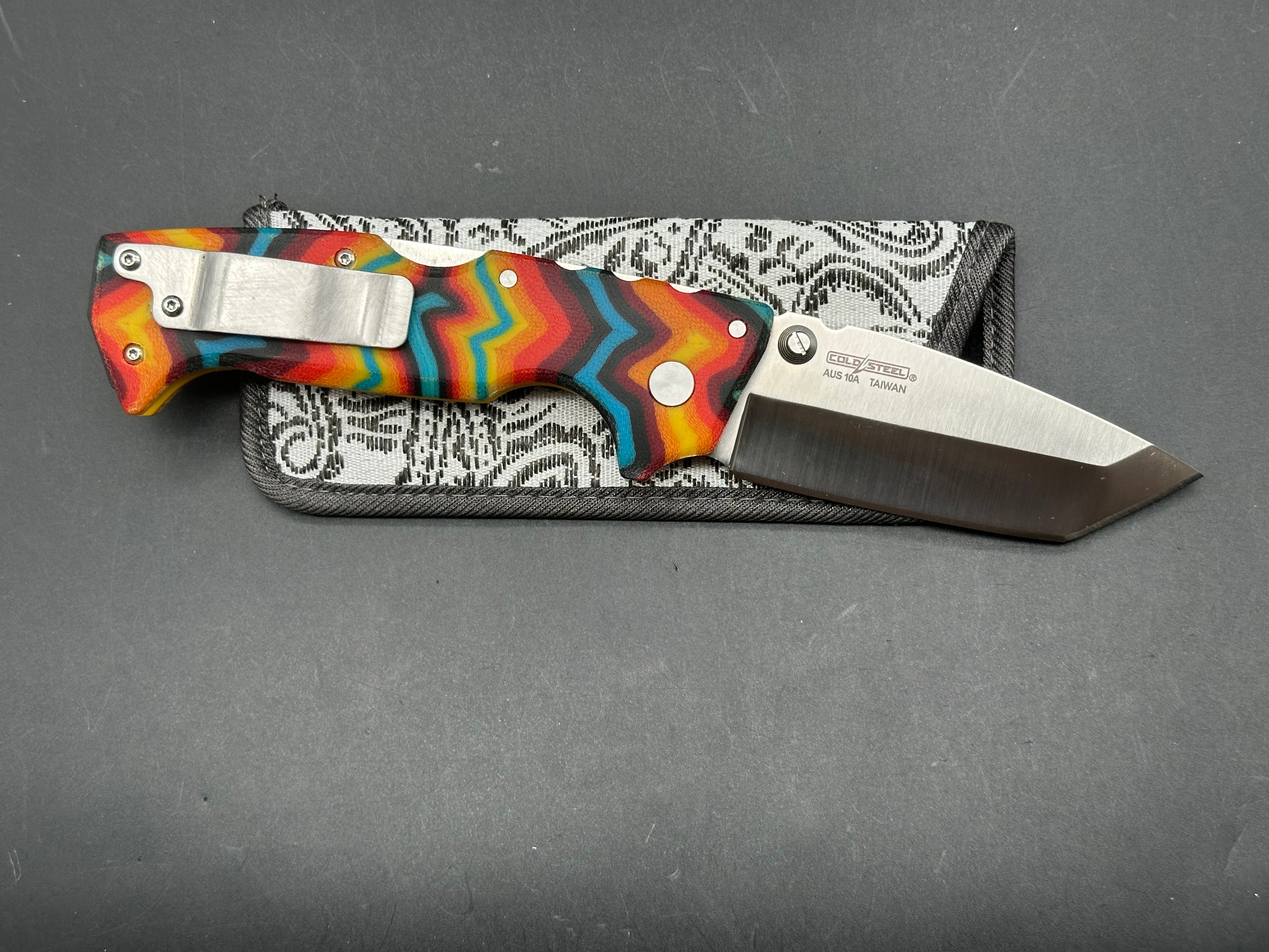 Cold Steel AD1O Lite custom "nathan's knives" scales d liners Aus 10A blade