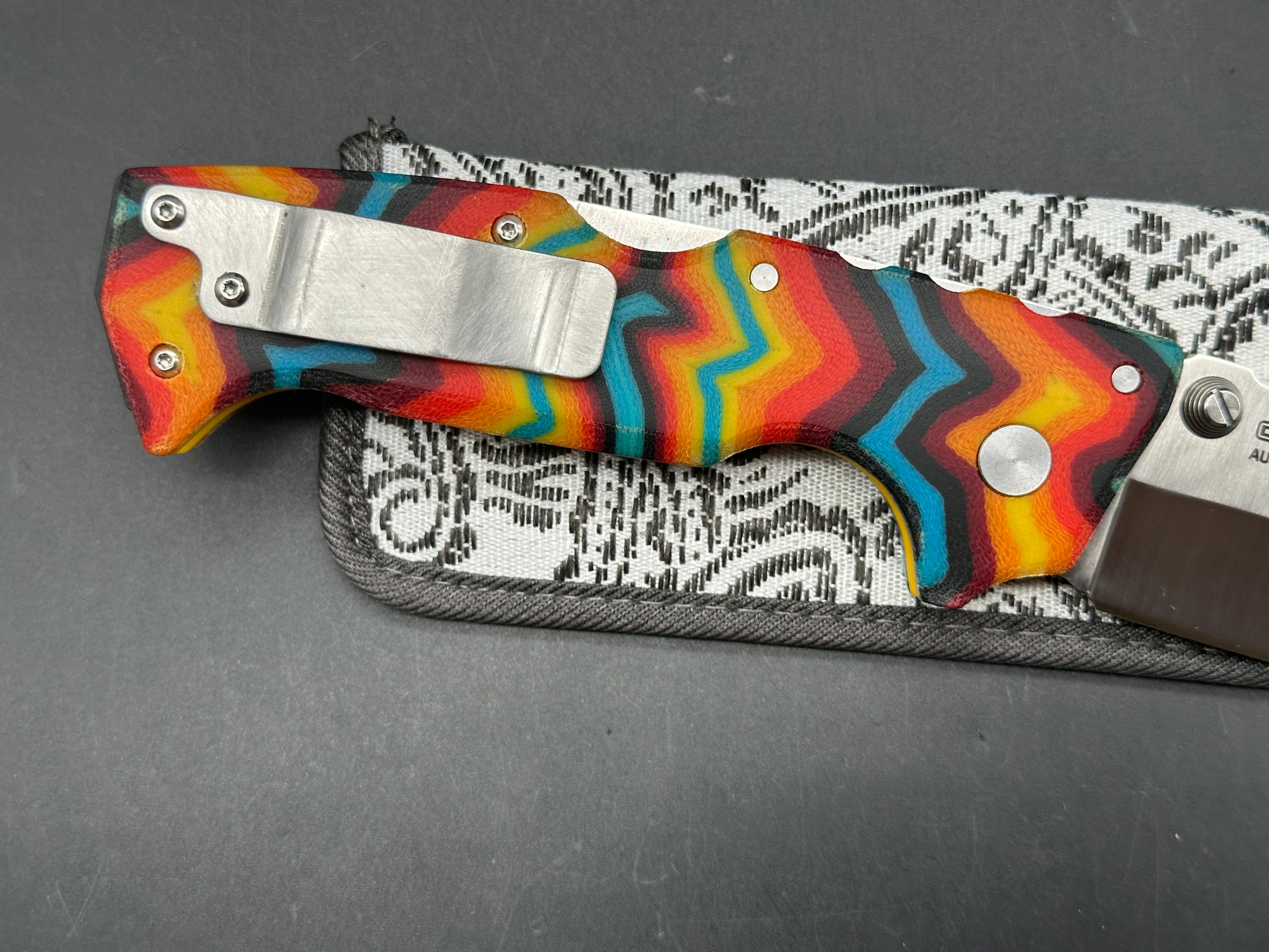 Cold Steel AD1O Lite custom "nathan's knives" scales d liners Aus 10A blade