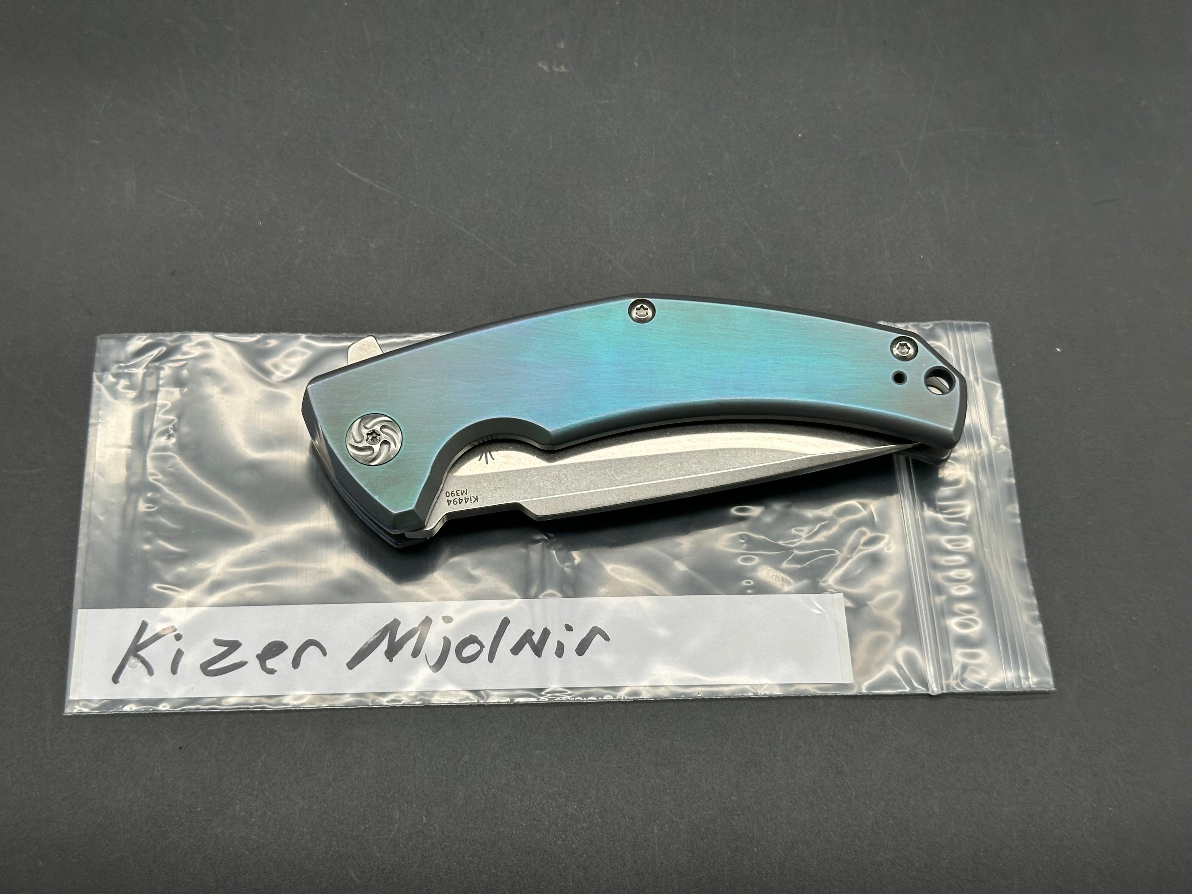 Kizer Mjolnir titanium handle w/M390 blade
