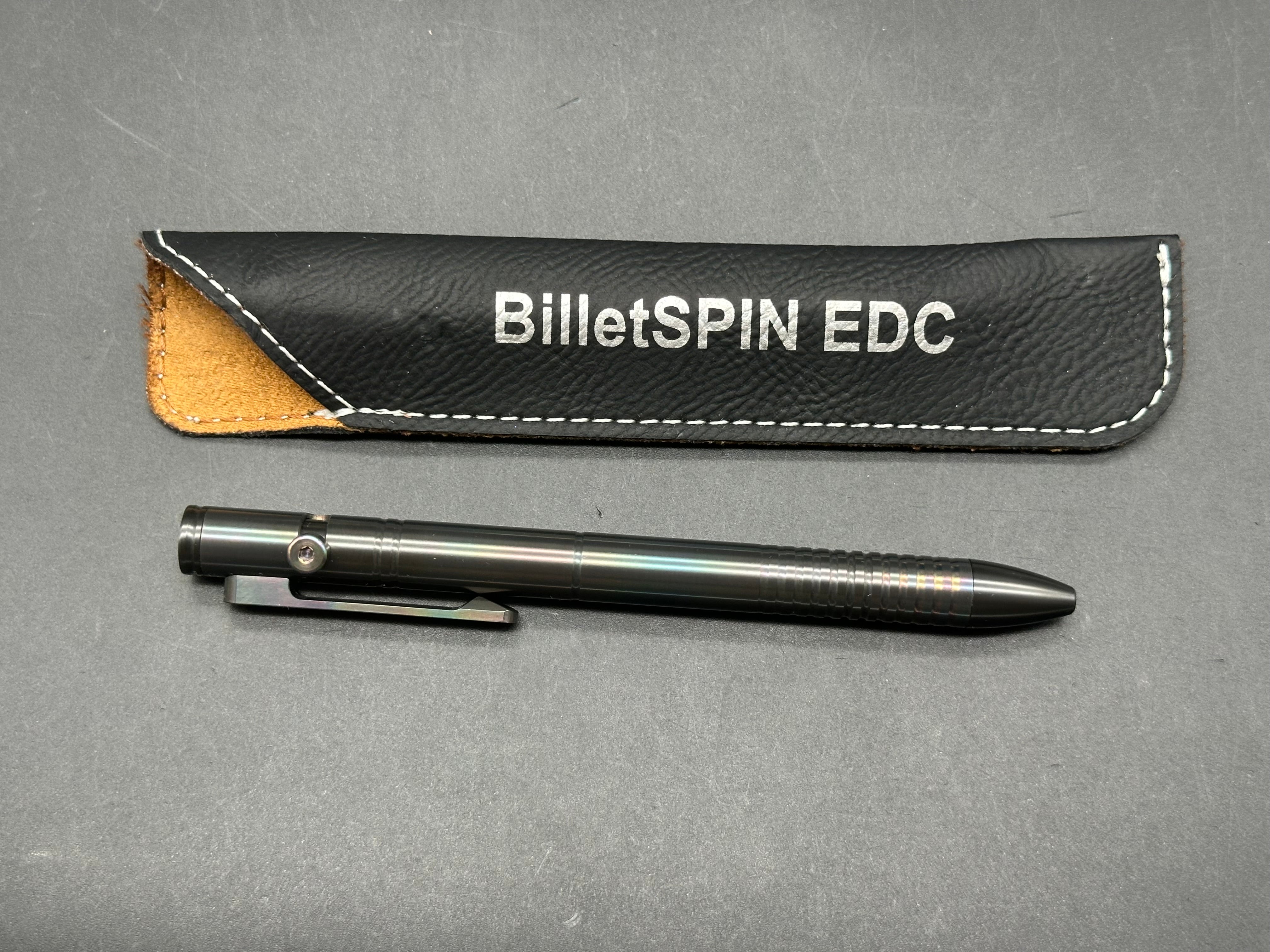Billetspin EDC pen Oil Slick Zirconium Cam-pen exellent condition