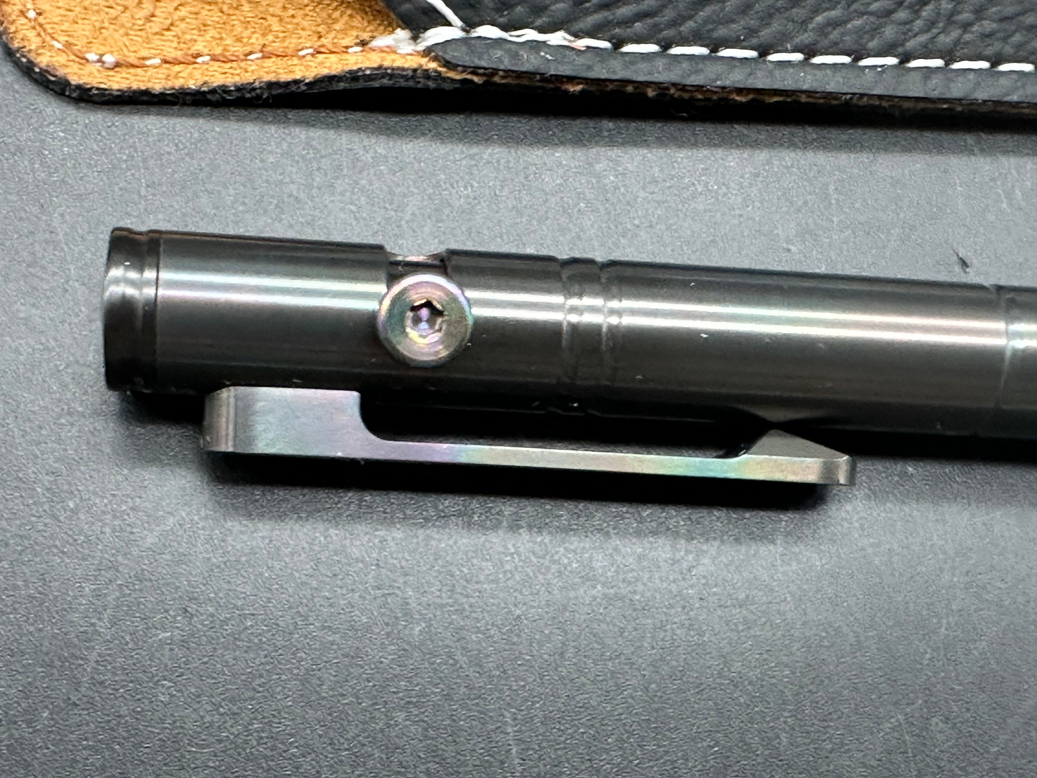 Billetspin EDC pen Oil Slick Zirconium Cam-pen exellent condition
