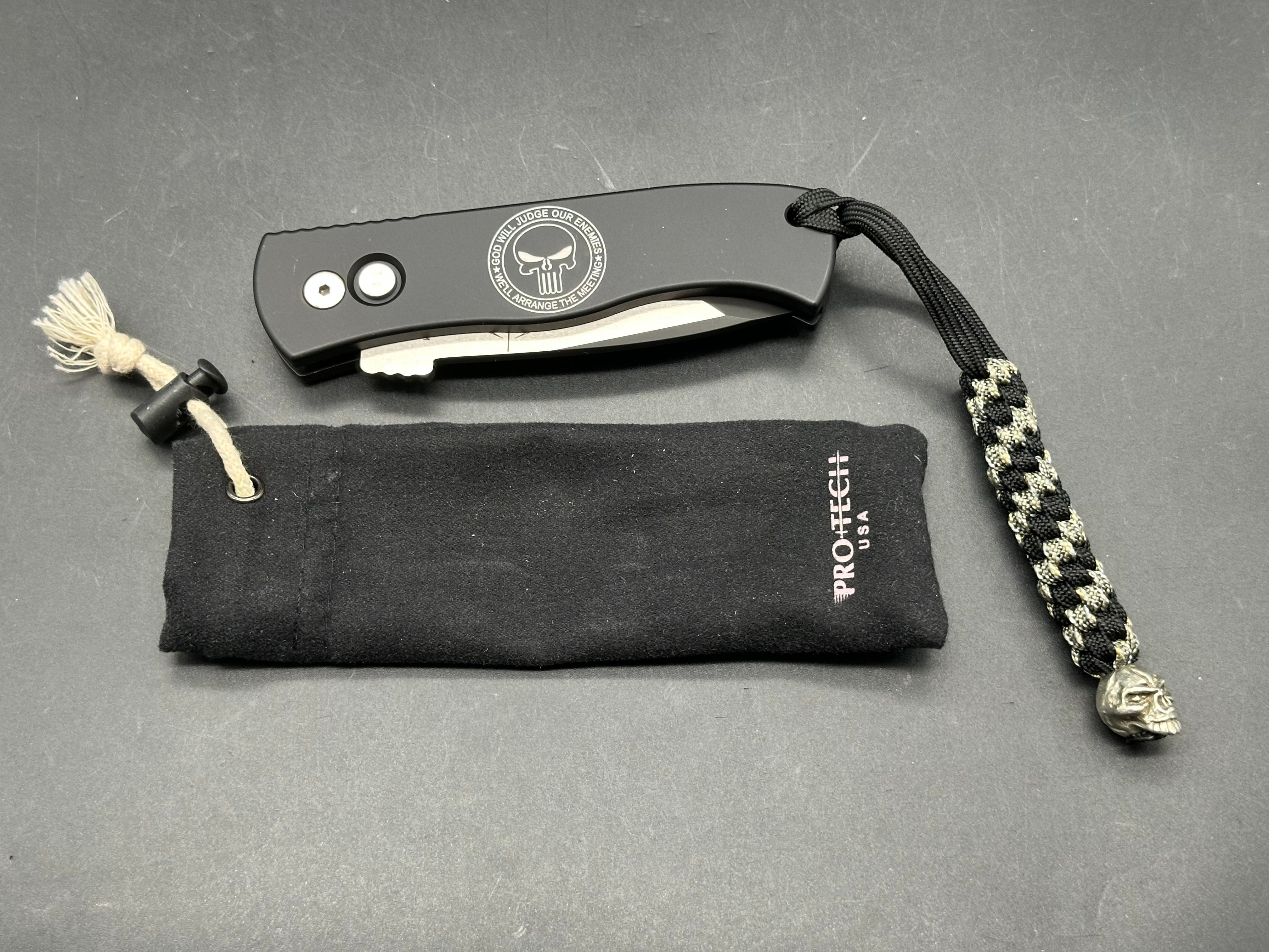 Protech Emerson QCQ- 7A (Punisher) auto two tone 154cm blade/aluminum handle/limited editionm