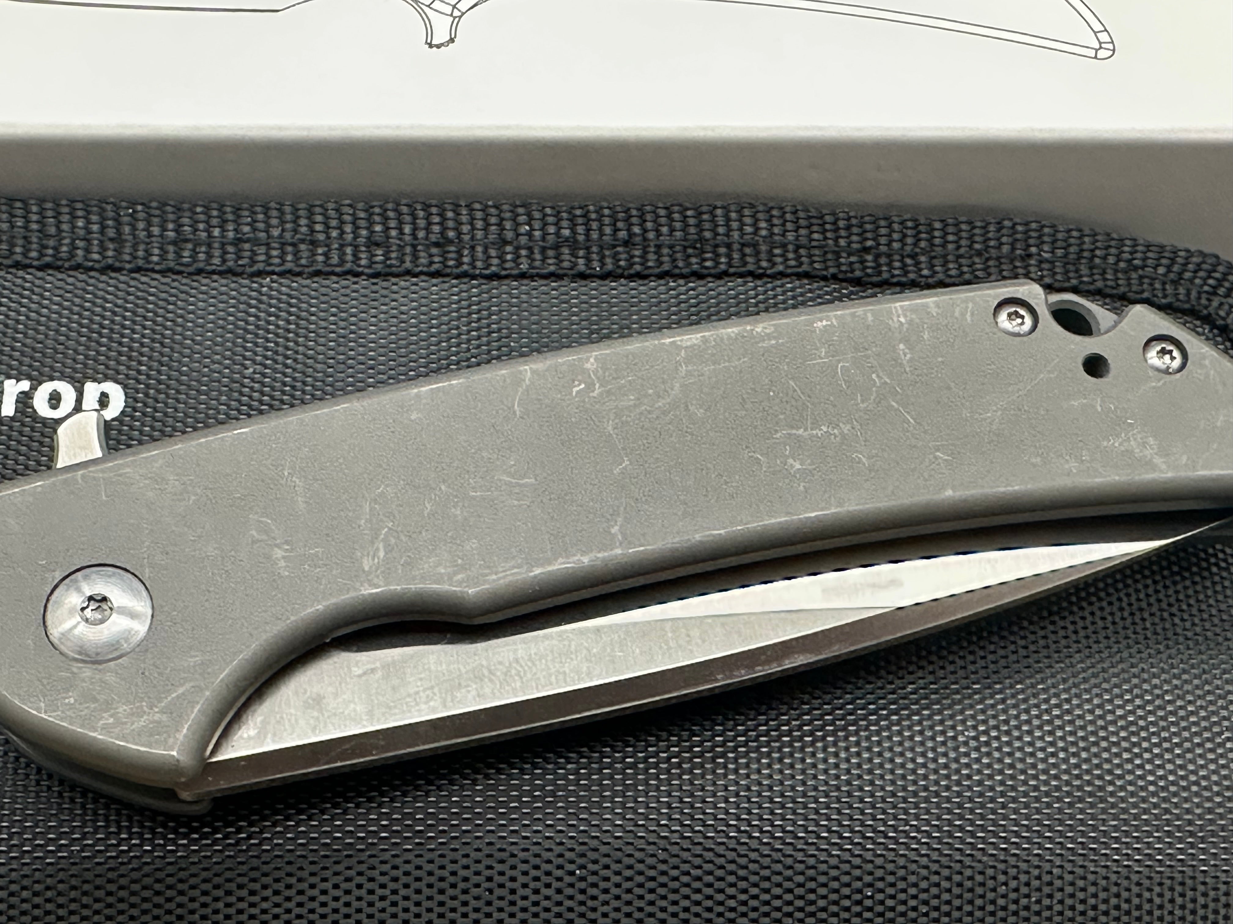Massdrop Ferrum Forge Crux Titanium handle w/S35VN blade