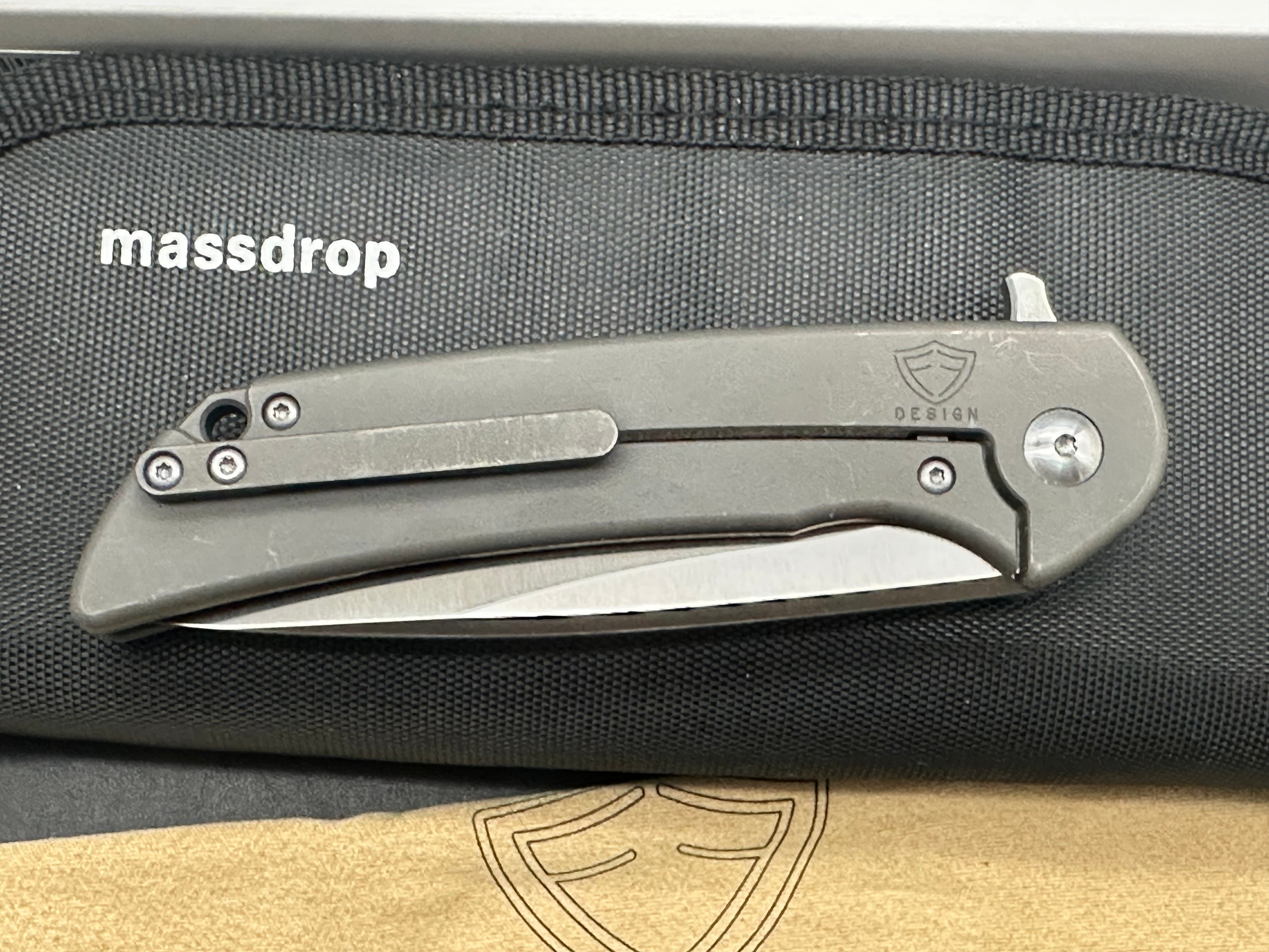 Massdrop Ferrum Forge Crux Titanium handle w/S35VN blade