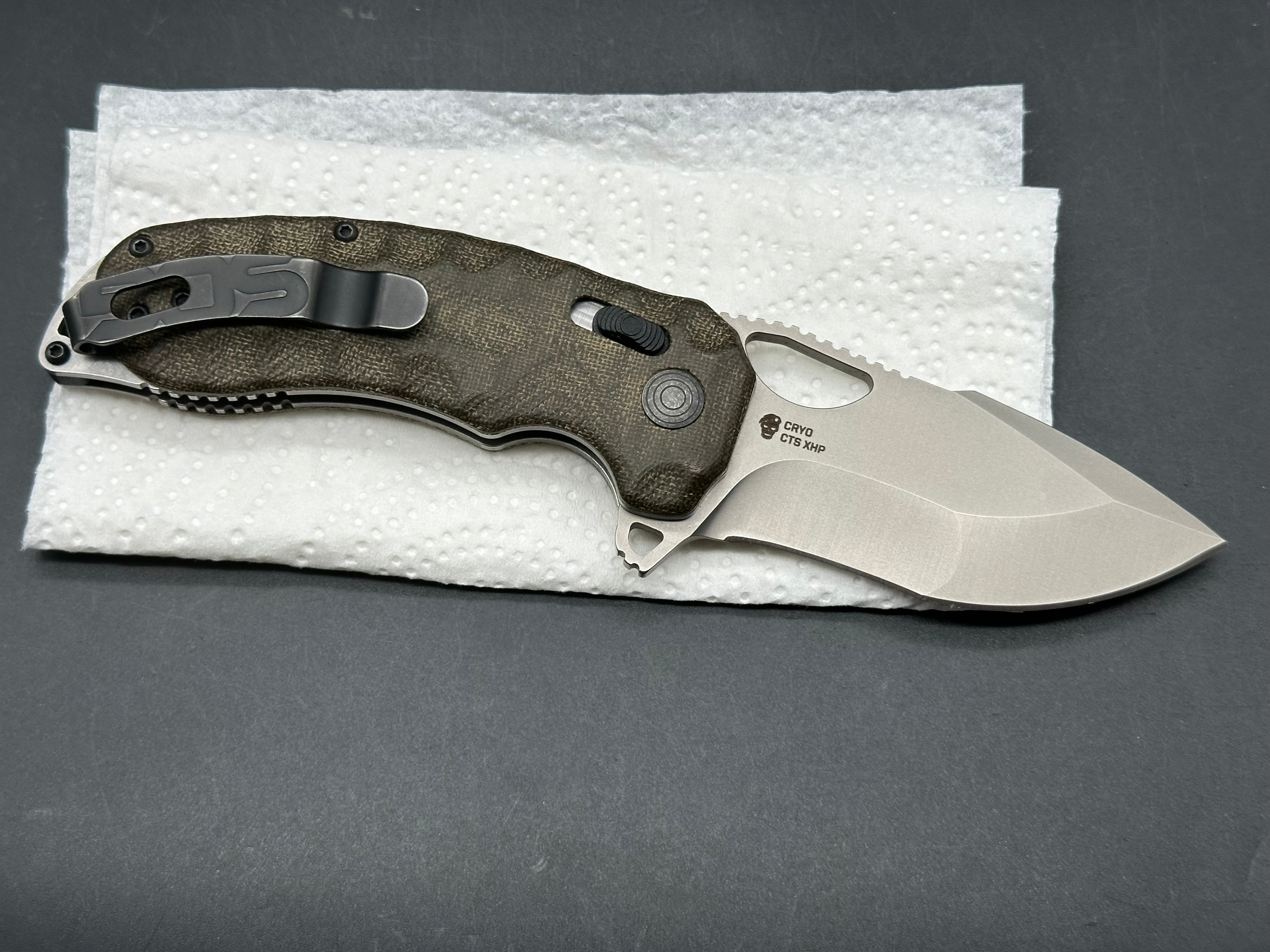 Sog Kiku XR micarta handle/cryo CTS XHP blade