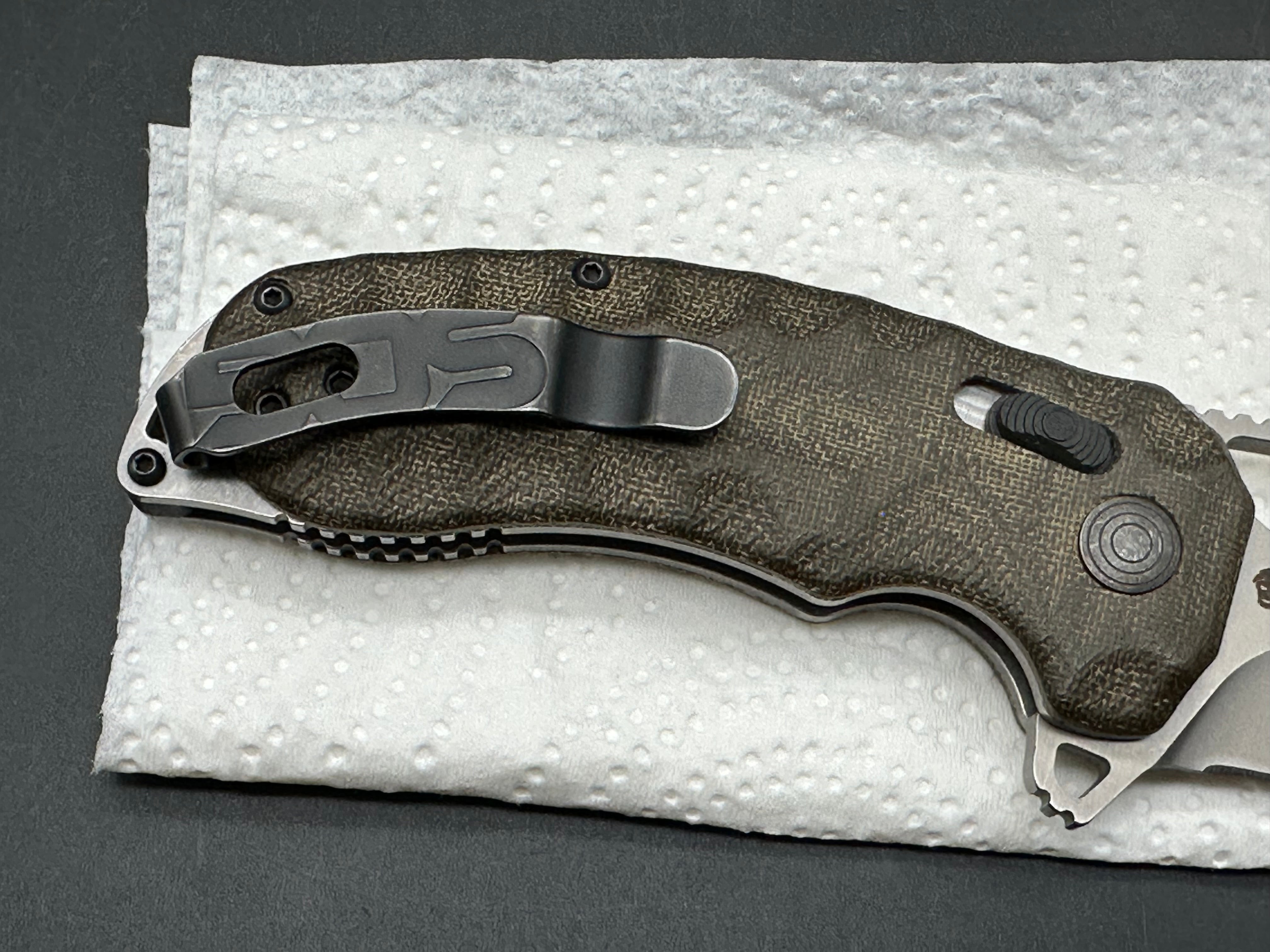 Sog Kiku XR micarta handle/cryo CTS XHP blade