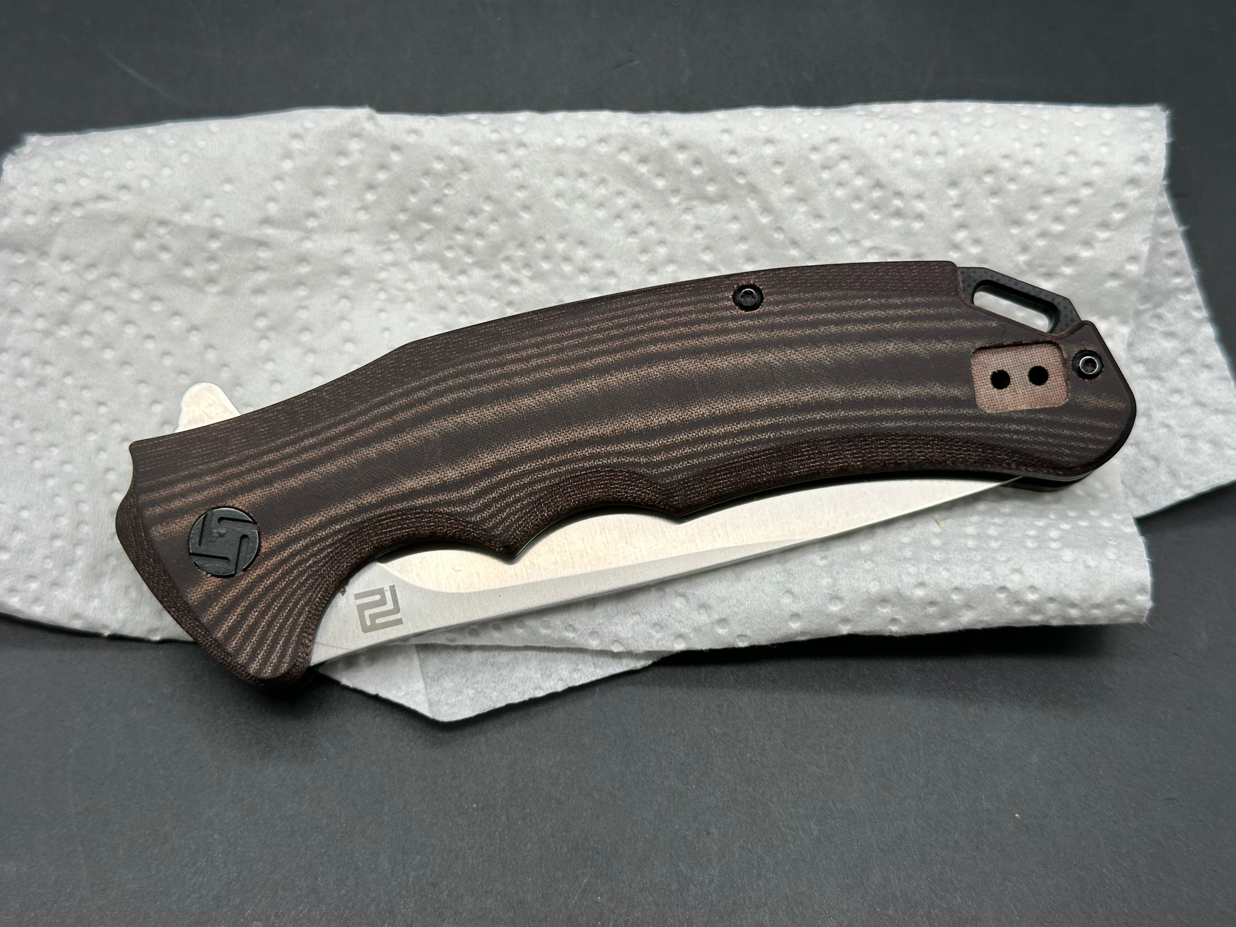 Artisan Cutlery Tradition S.M.K.W. exclusive / burgundy micarta AR-RPM9 blade