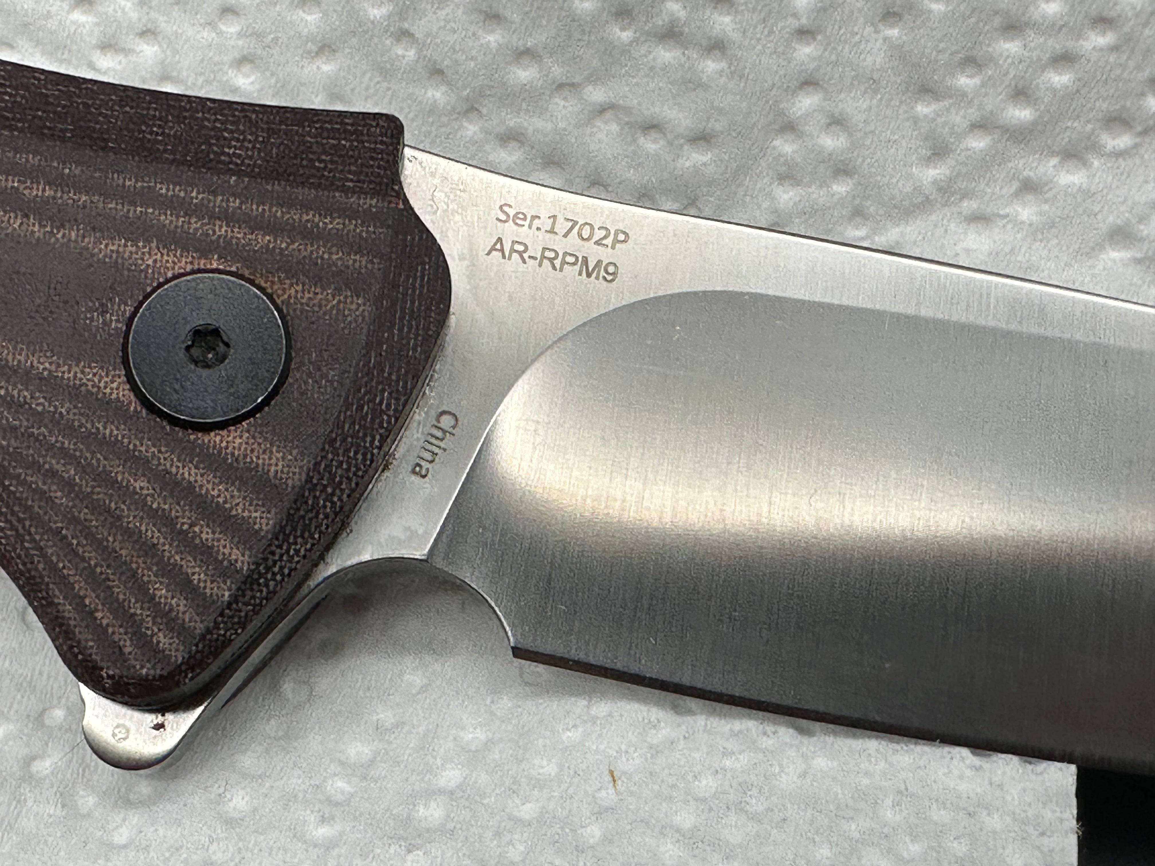 Artisan Cutlery Tradition S.M.K.W. exclusive / burgundy micarta AR-RPM9 blade