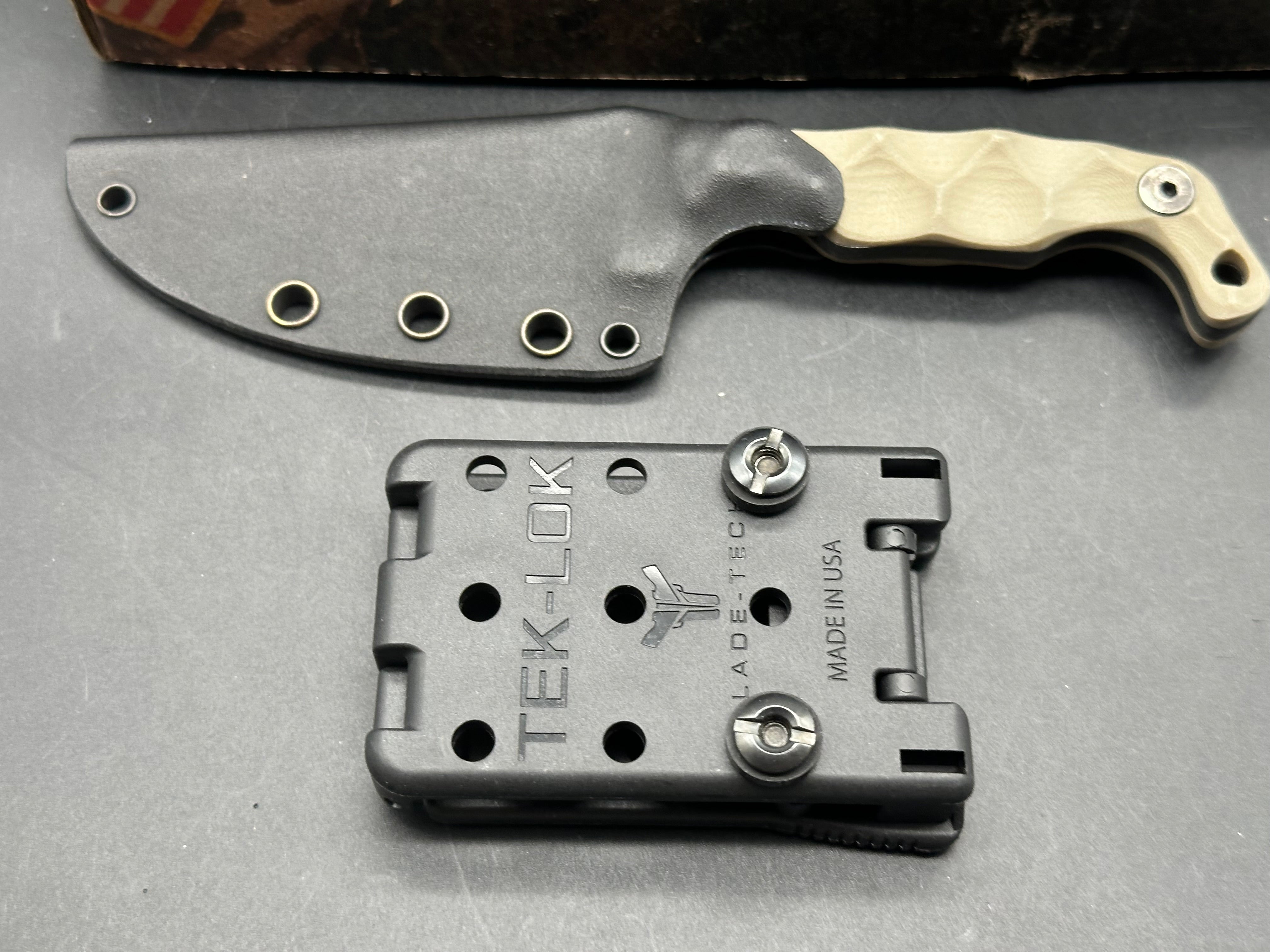 Stroup Mini - Tan G-10 Fixed blade knife