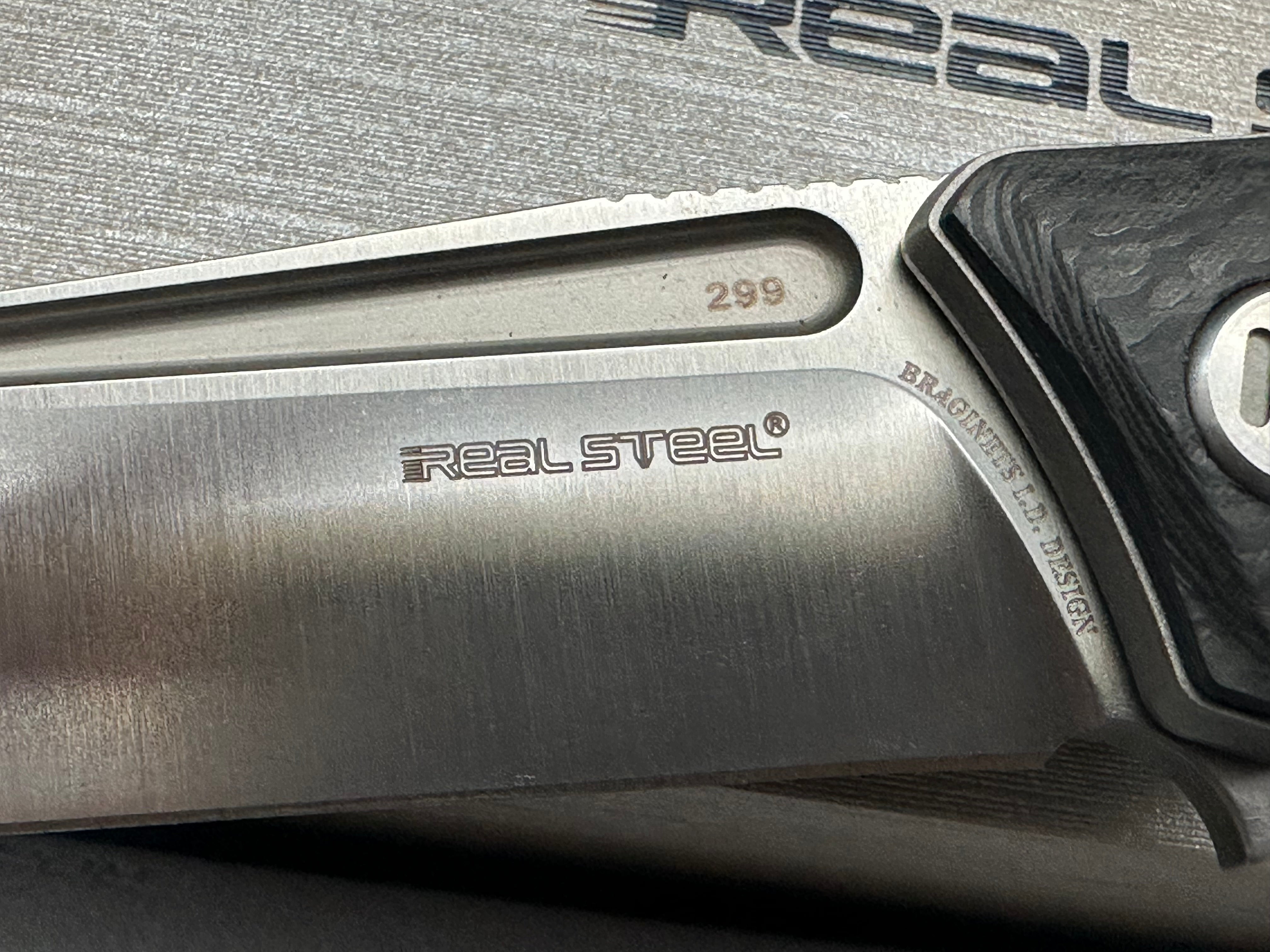 Real Steel Lynx CF/Titanium liners handle w/S35VN blade