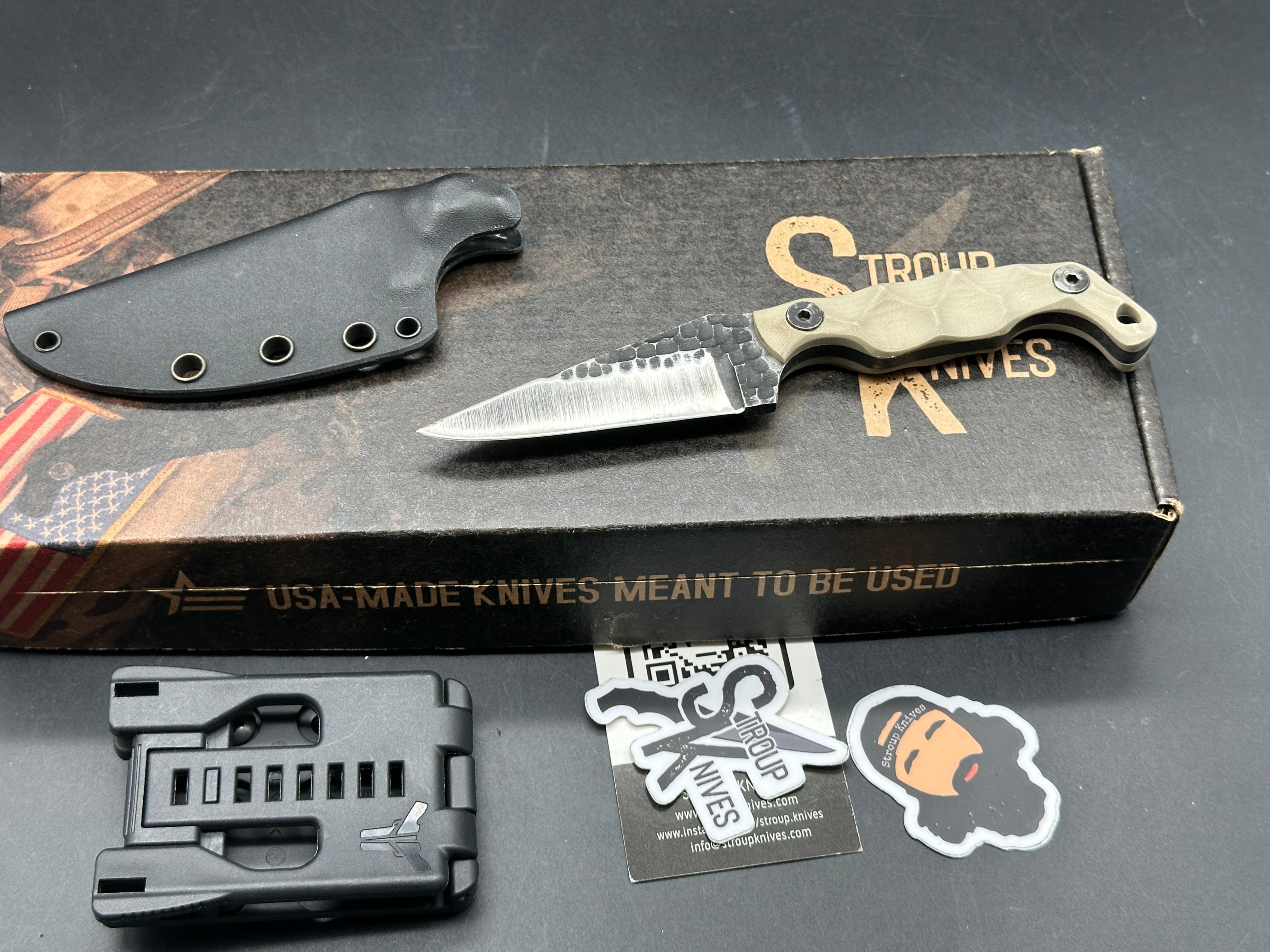 Stroup Mini - Tan G-10 Fixed blade knife