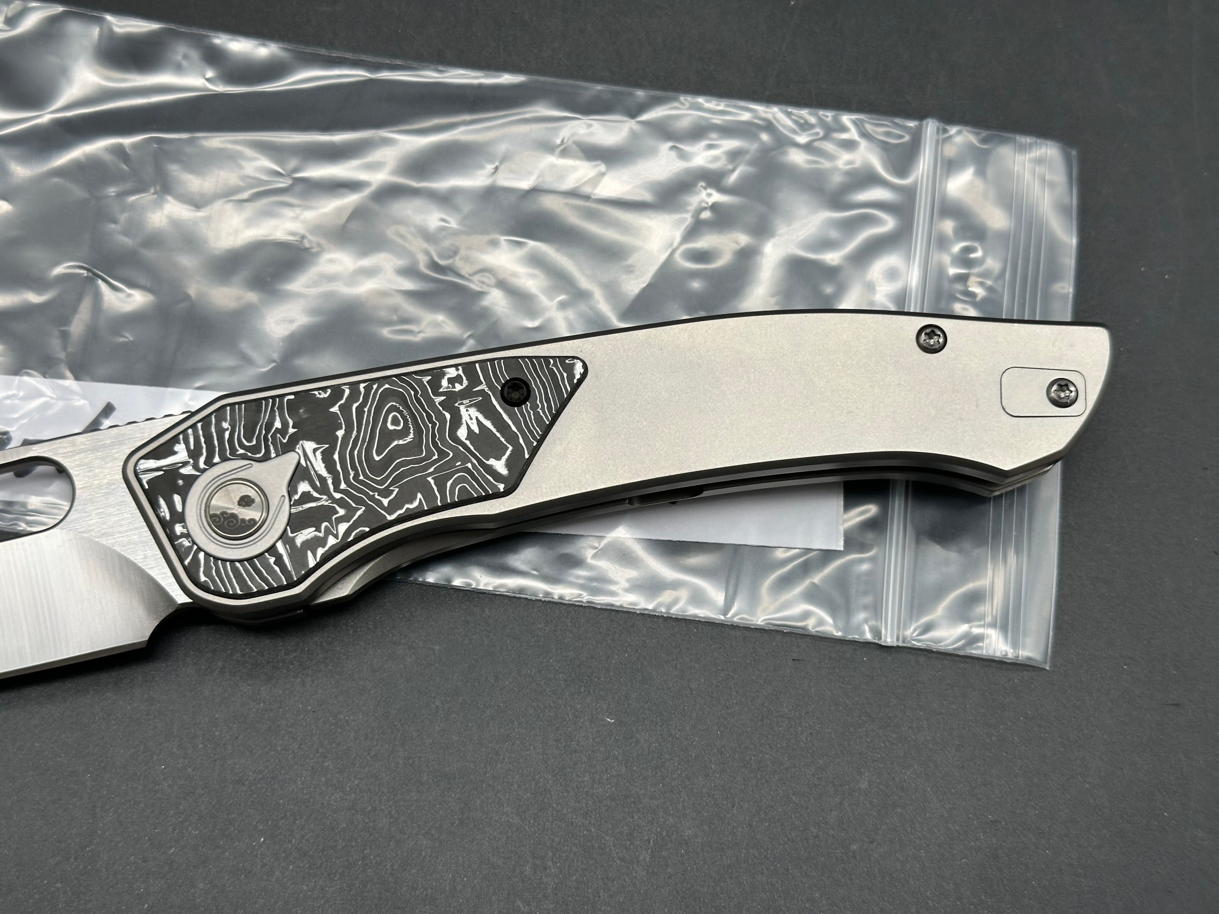 Caelum Blade Designs Ari Titanium handle w/S90V blade