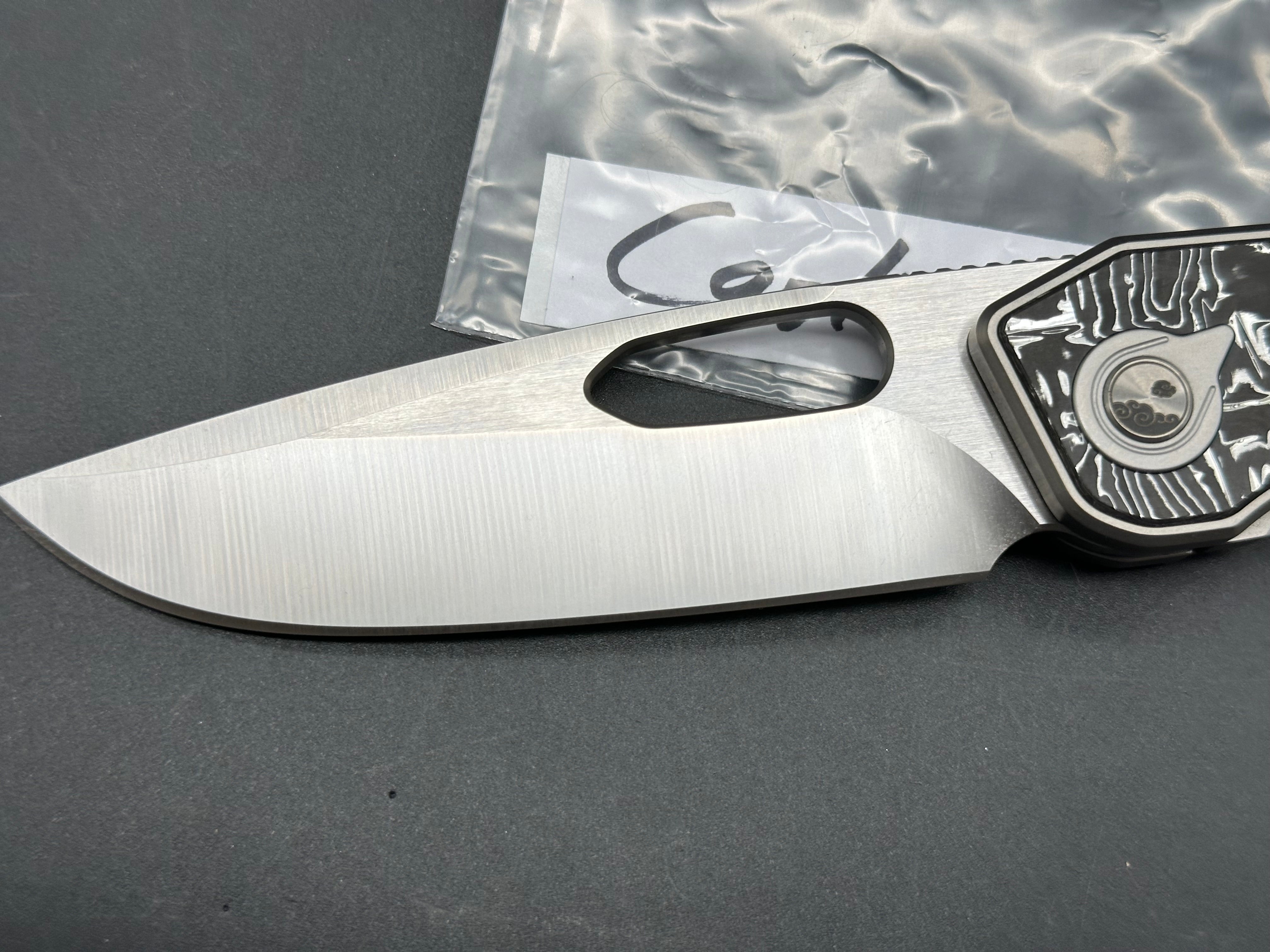 Caelum Blade Designs Ari Titanium handle w/S90V blade