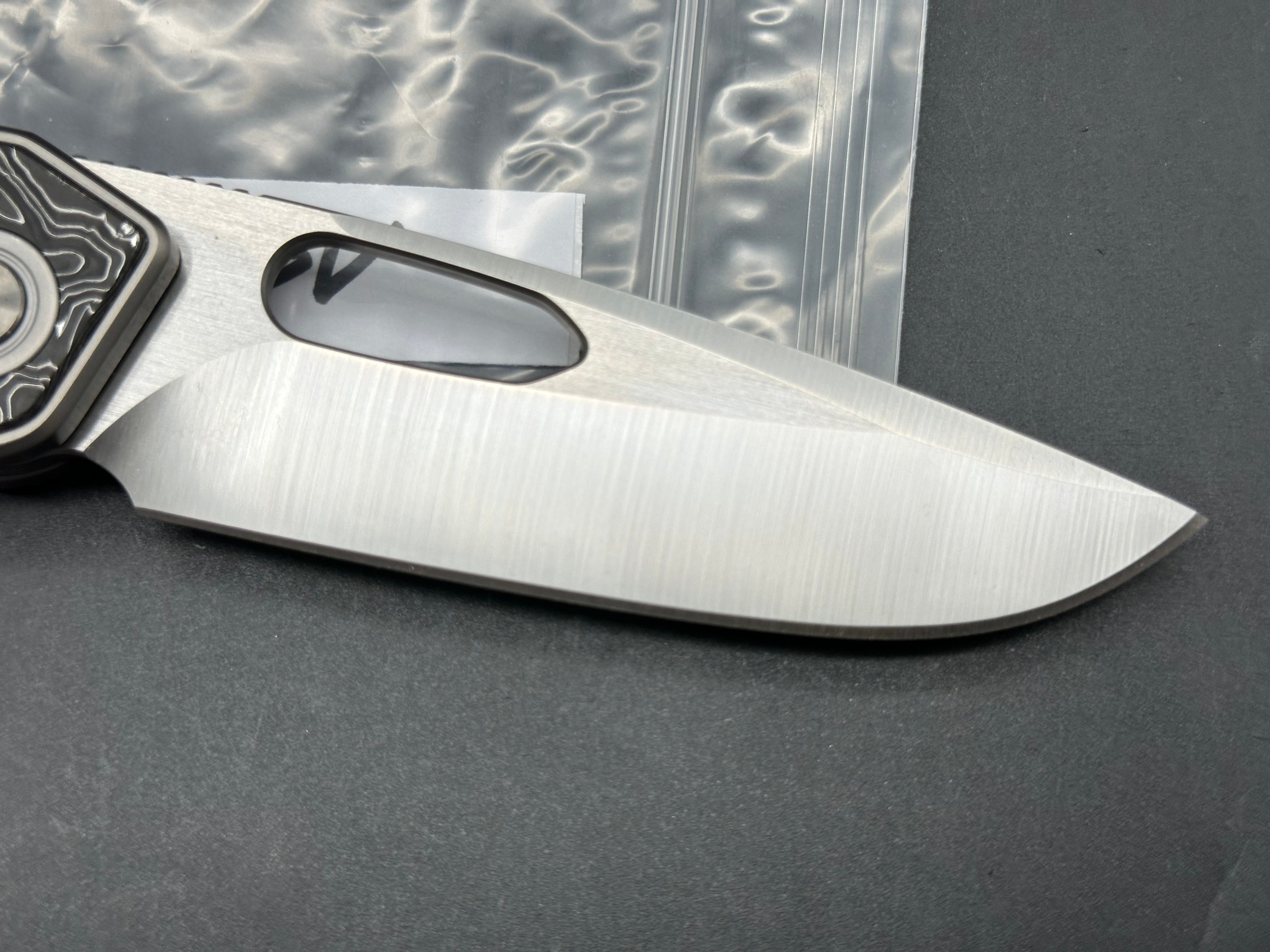 Caelum Blade Designs Ari Titanium handle w/S90V blade