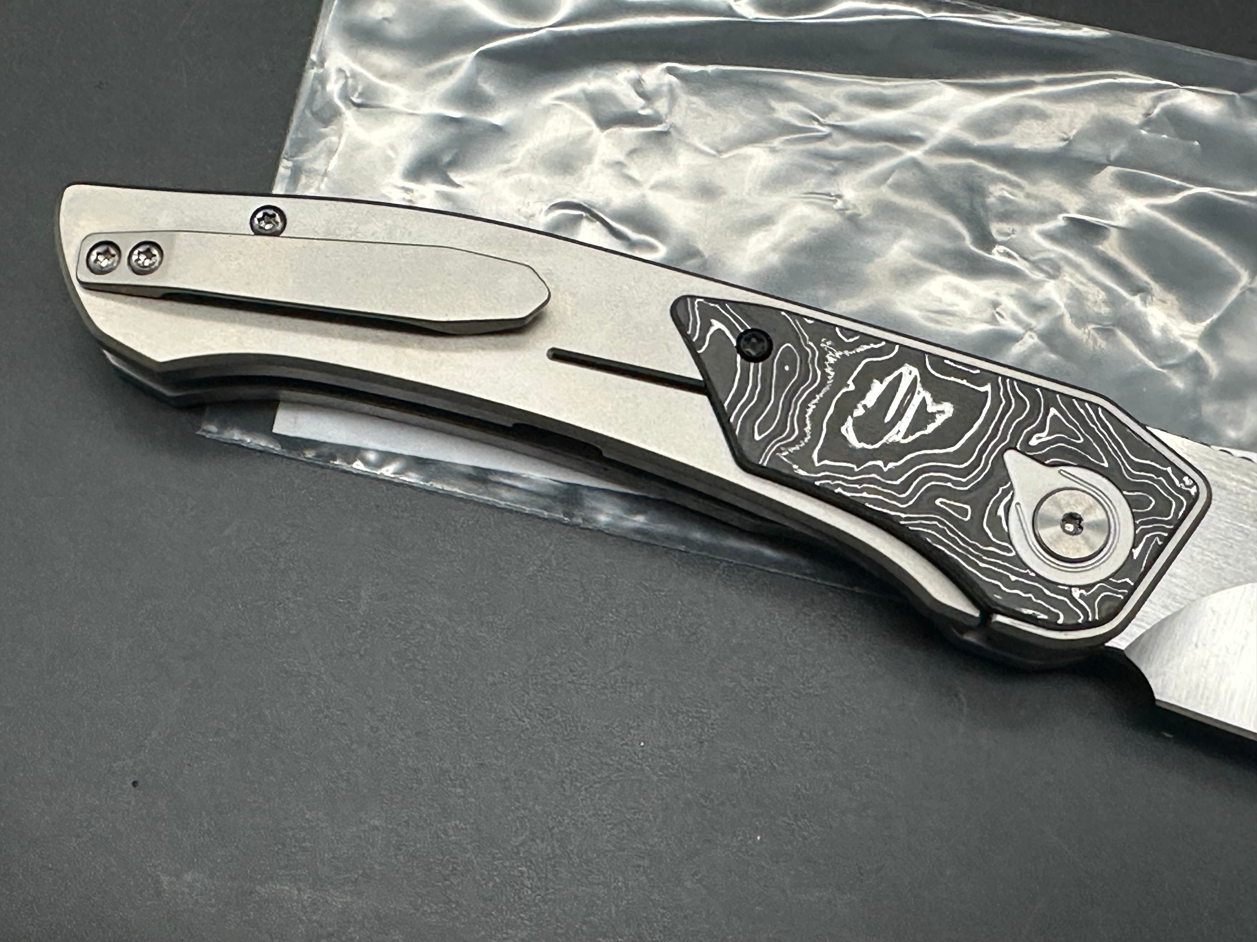 Caelum Blade Designs Ari Titanium handle w/S90V blade