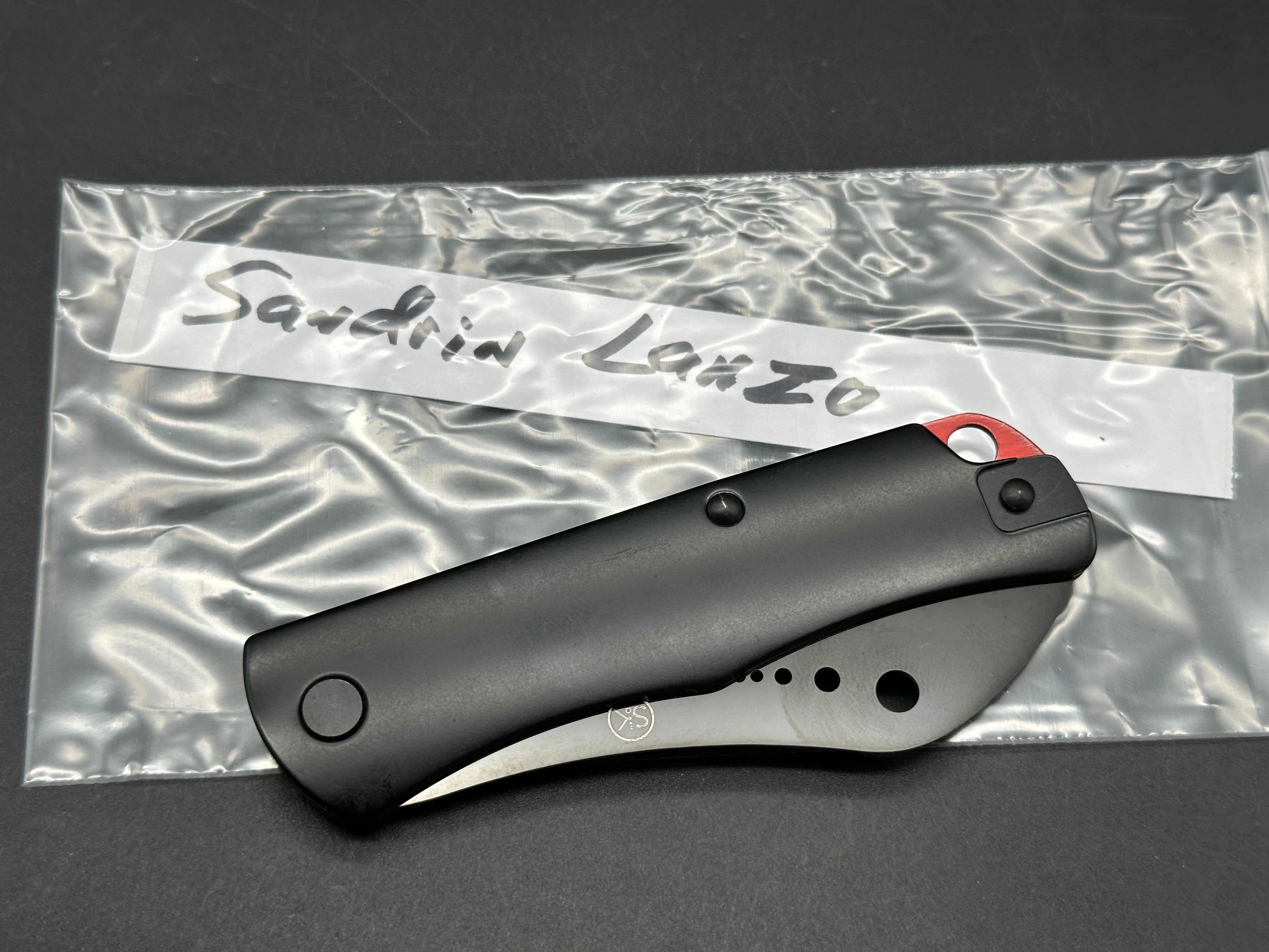 Sandrin Knives Lanzo SK-2 Slipjoint Polyhedral Tungsten Carbide Blade