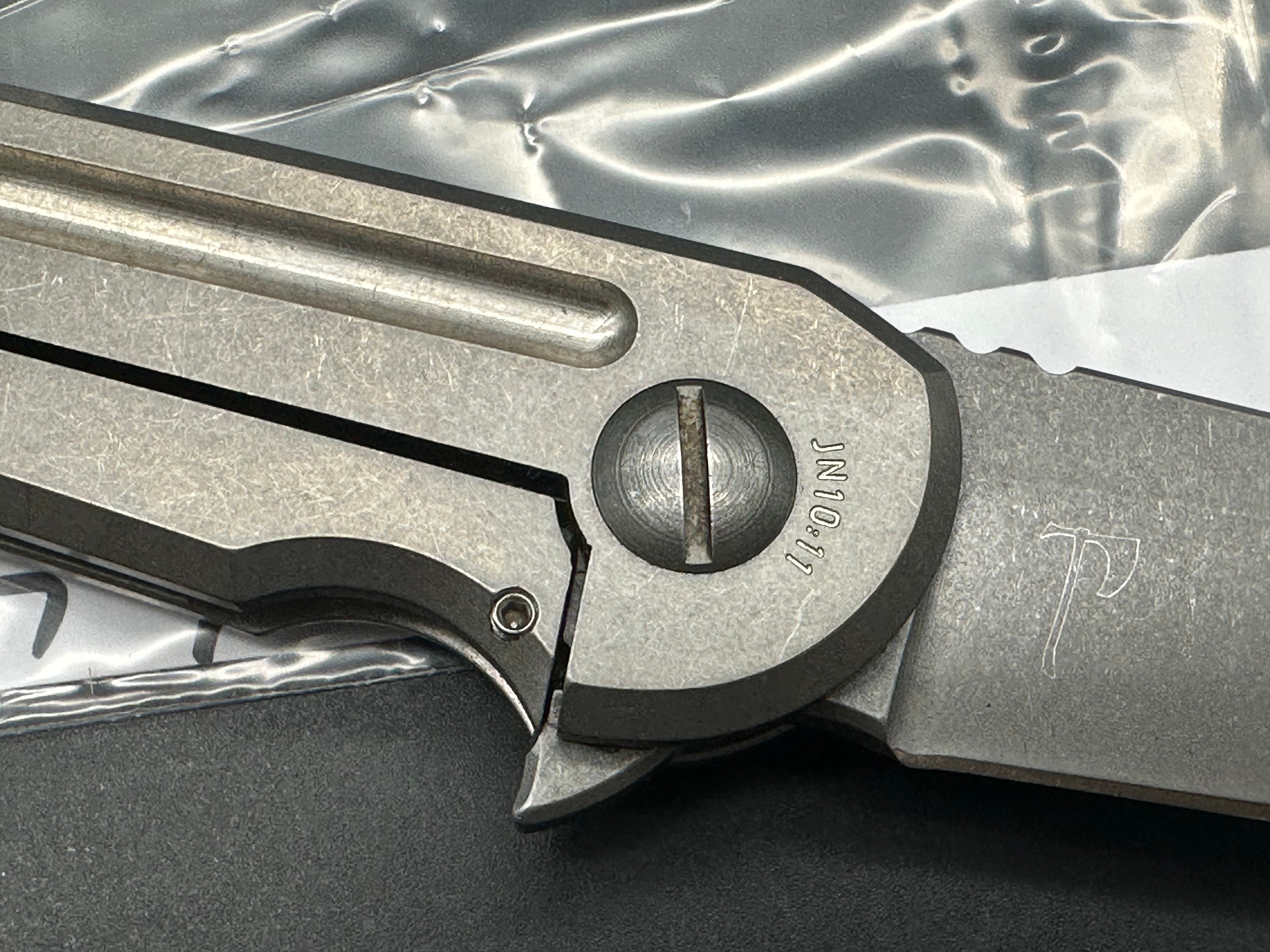 Jake Hoback Kwaiback Titanium handles w/M390 blade