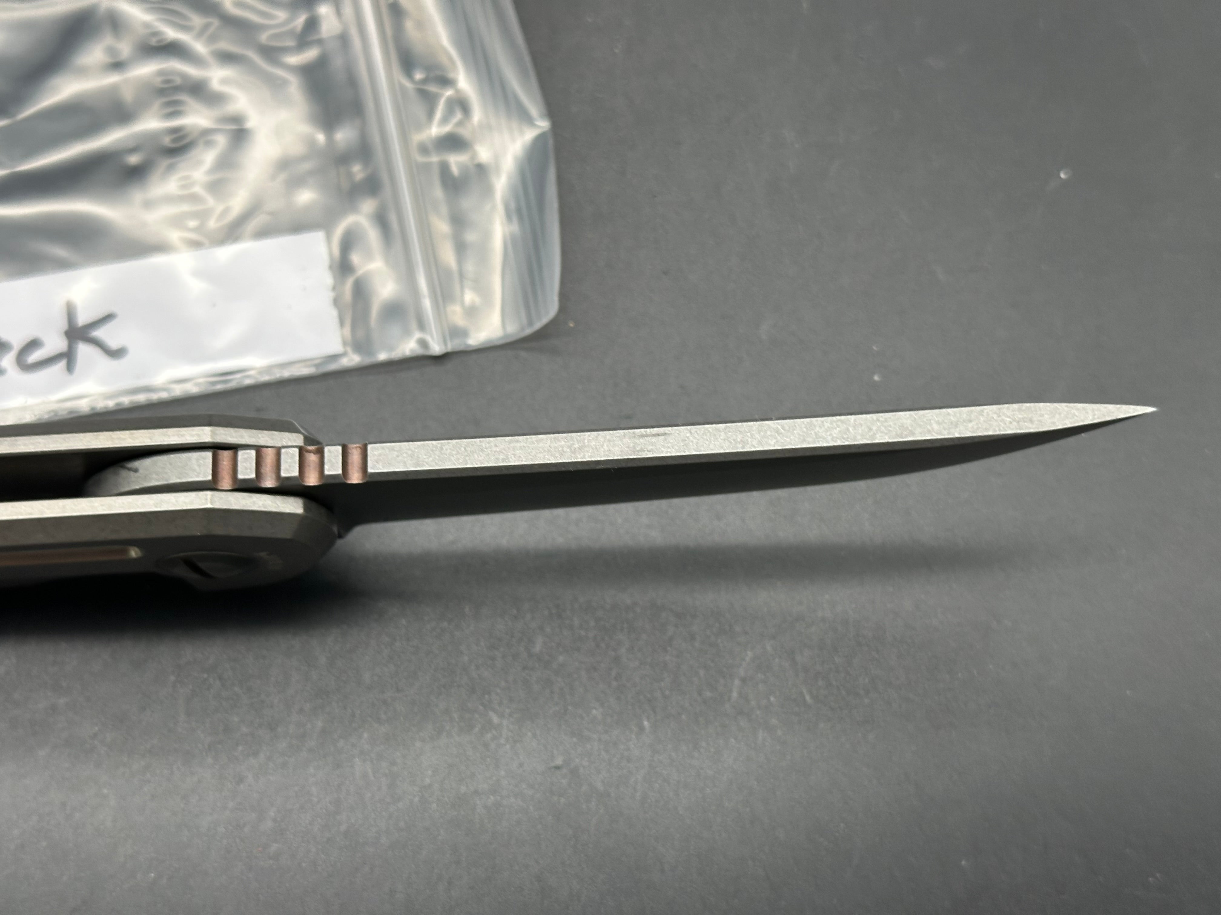 Jake Hoback Kwaiback Titanium handles w/M390 blade