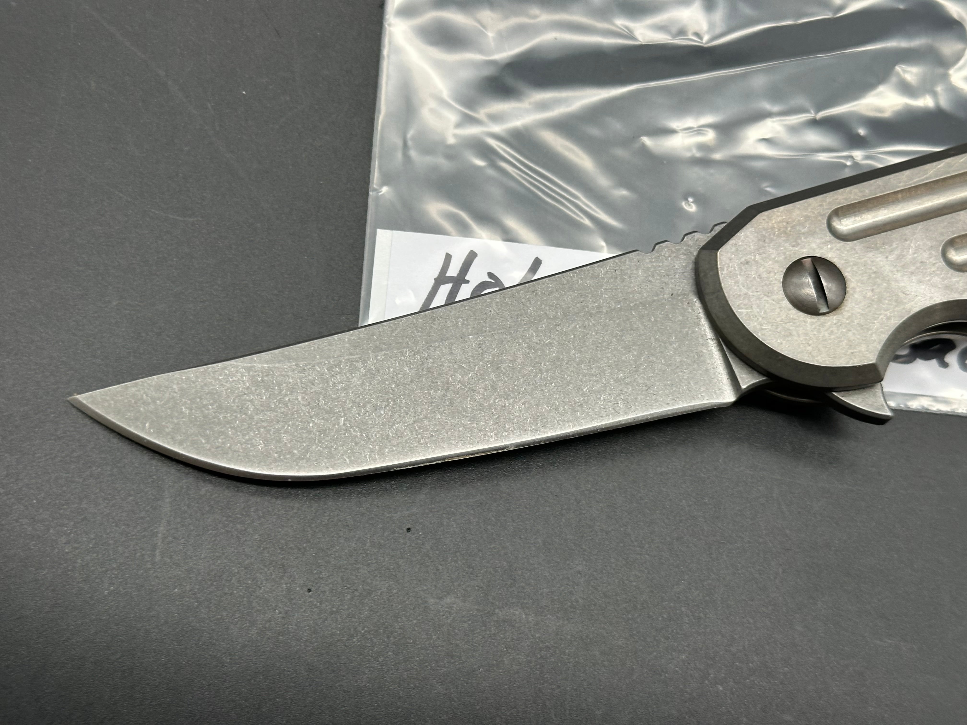 Jake Hoback Kwaiback Titanium handles w/M390 blade