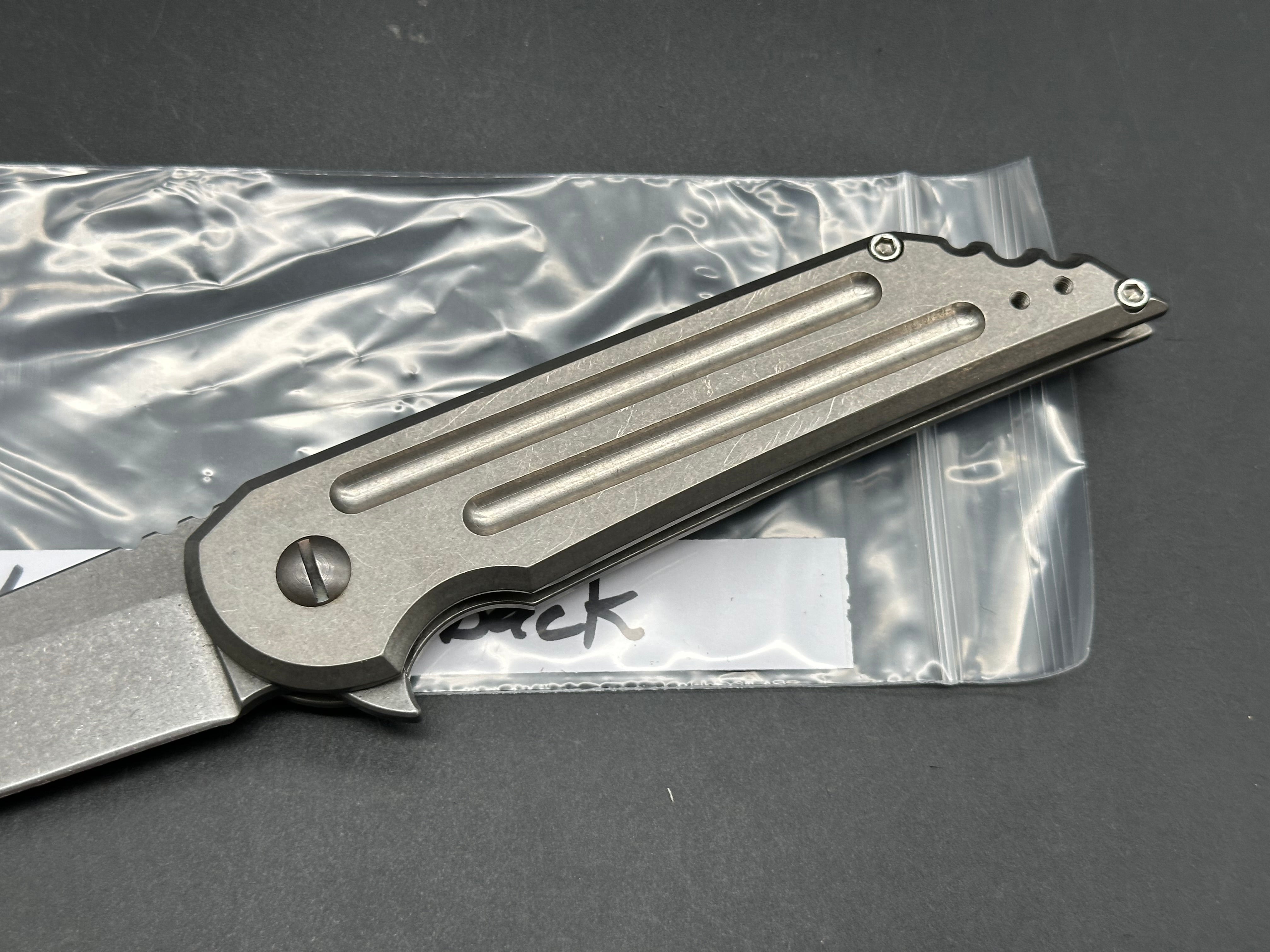 Jake Hoback Kwaiback Titanium handles w/M390 blade