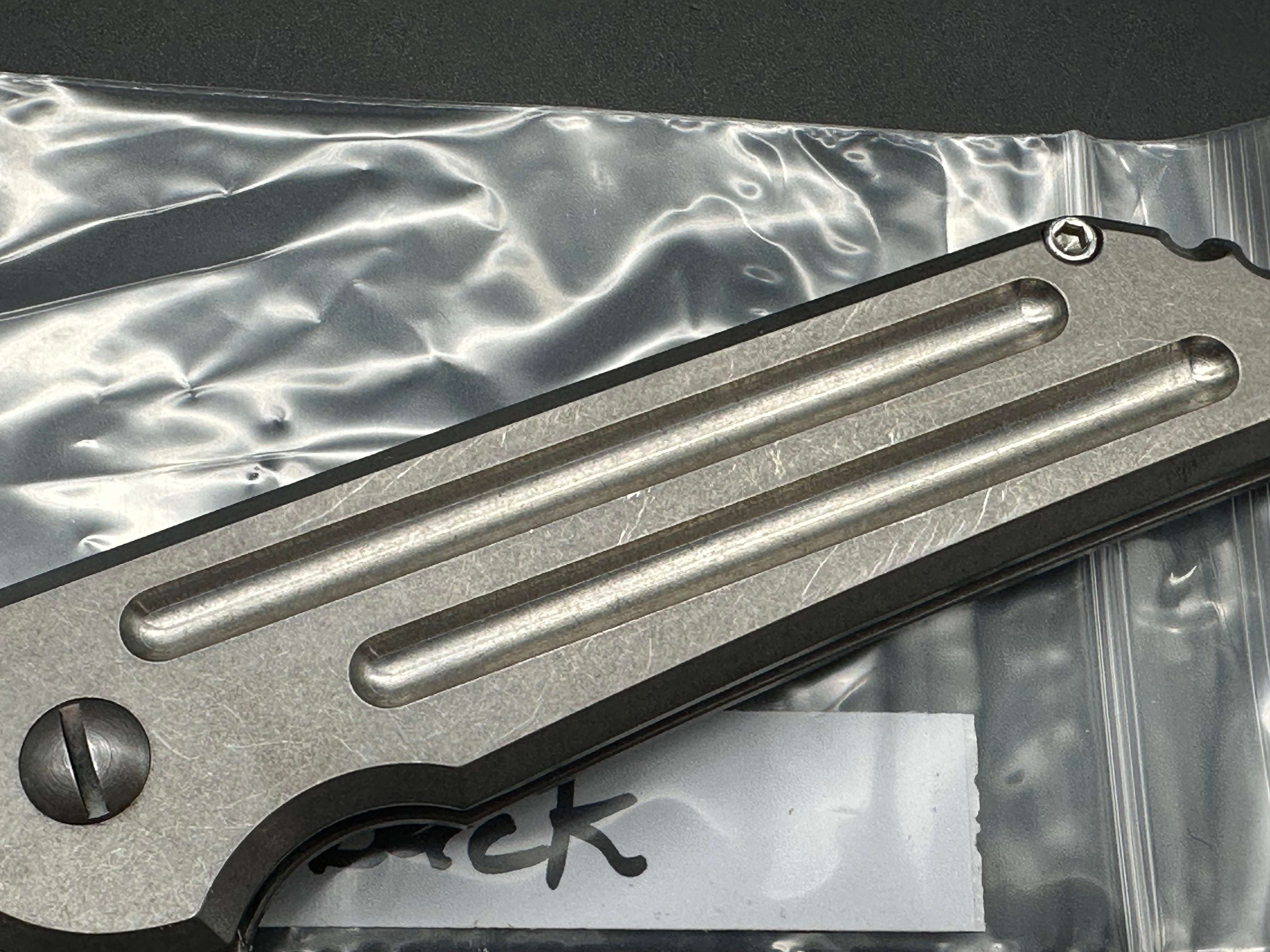 Jake Hoback Kwaiback Titanium handles w/M390 blade