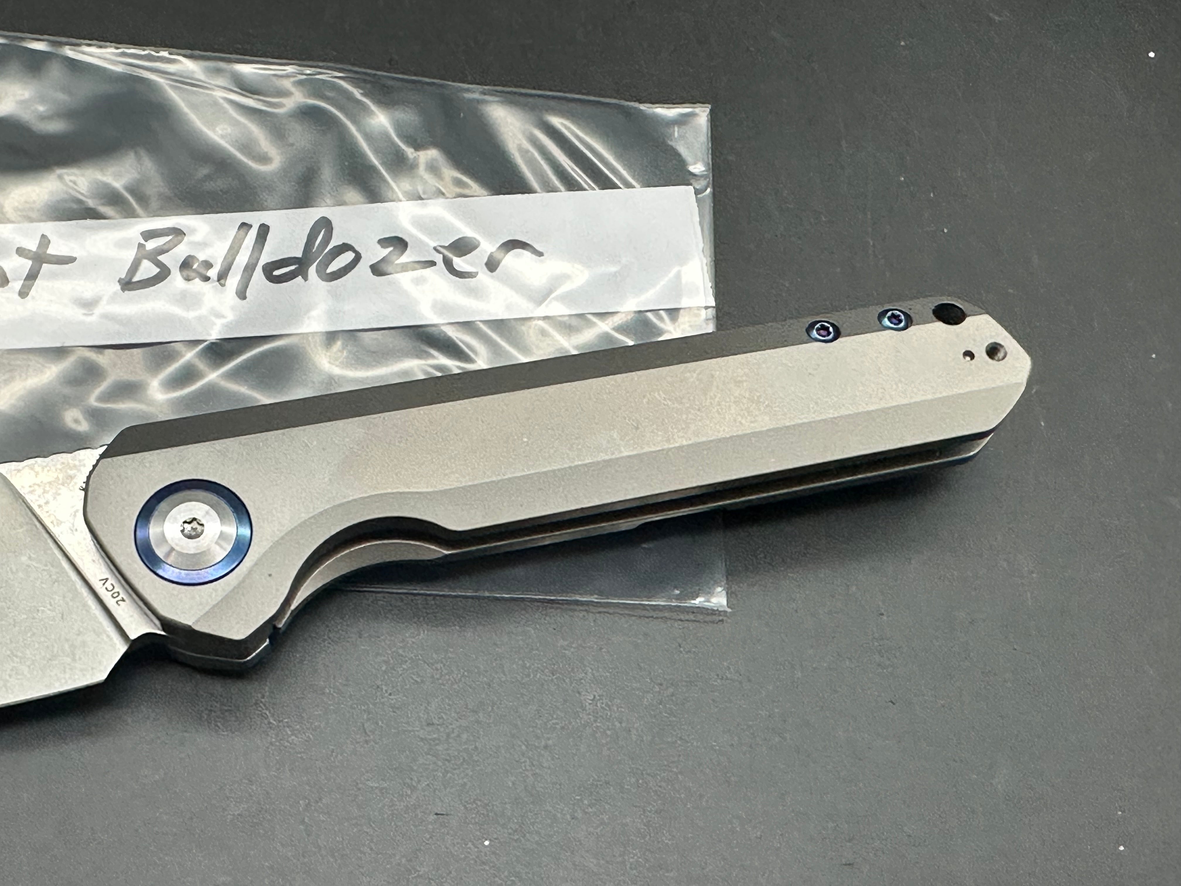 Kansept Bulldozer Titanium handle w/20CV blade