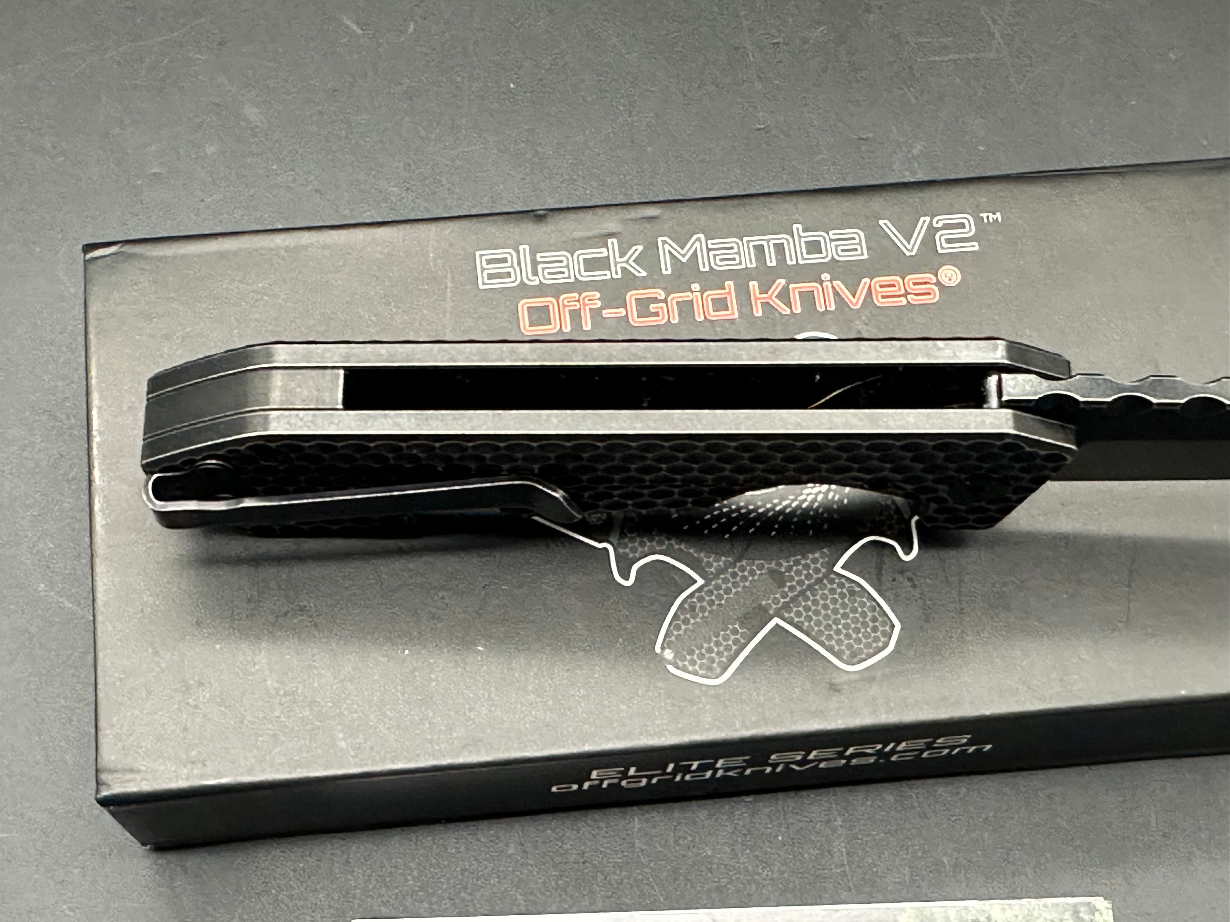 Off Grid Knives Mamba V2 titanium handle w/M390 blade