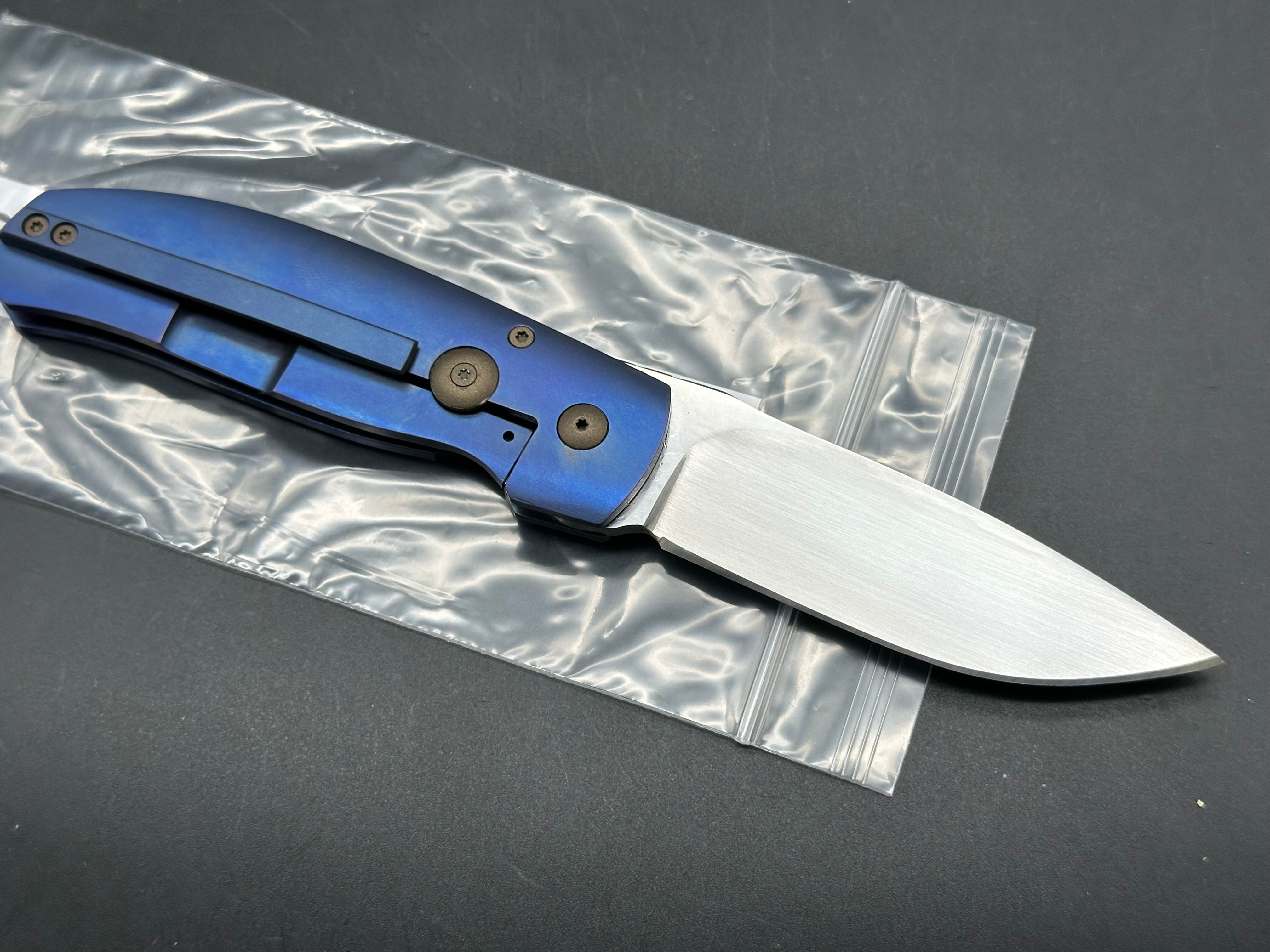 Charl Pienaar CPK1 Front flipper titanium scales w/M390 blade
