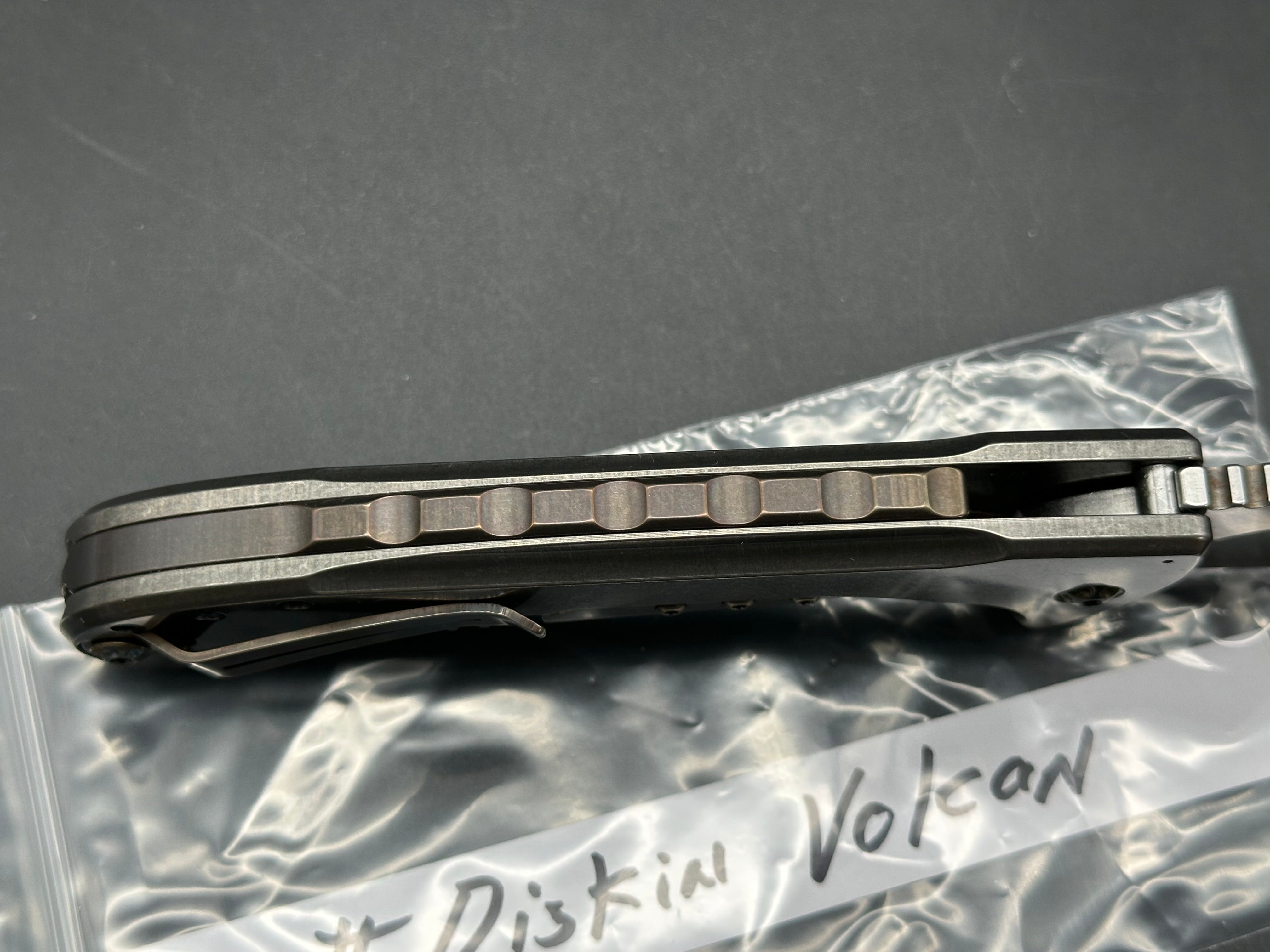 Matt Diskin Volcan Titanium handle w/M390 blade