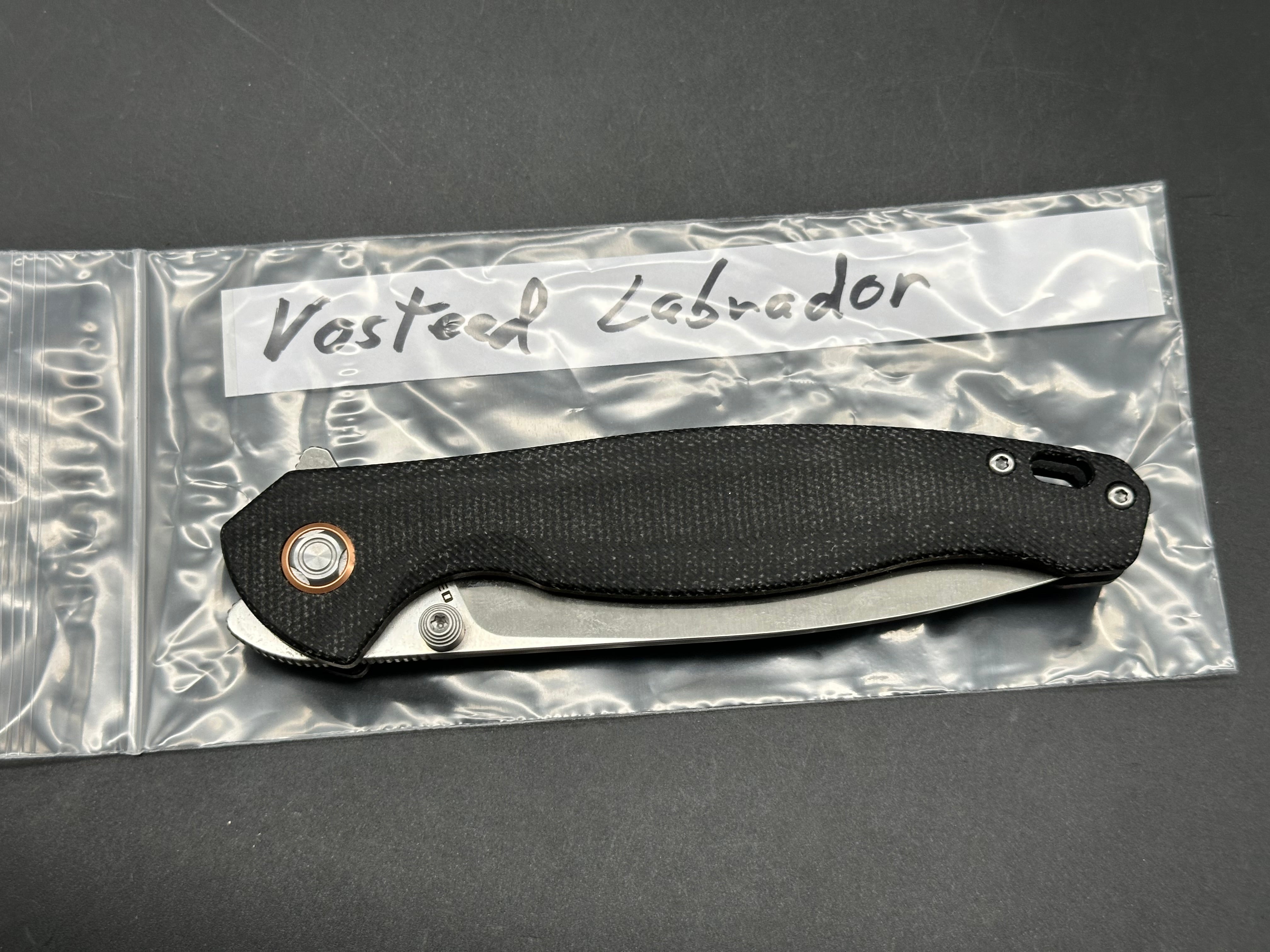 Vosteed Labrador Black micarta handle w/154CM blade