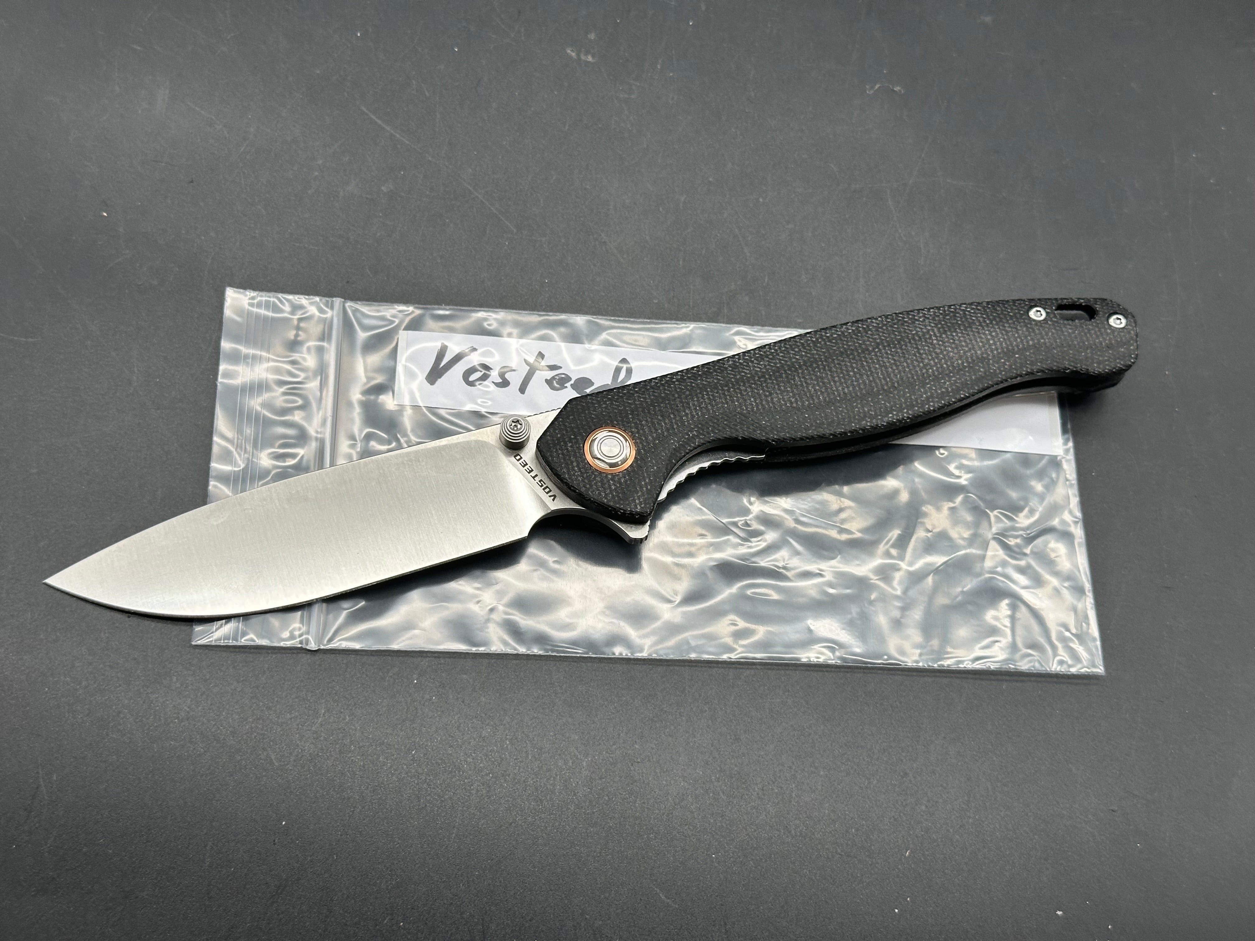 Vosteed Labrador Black micarta handle w/154CM blade