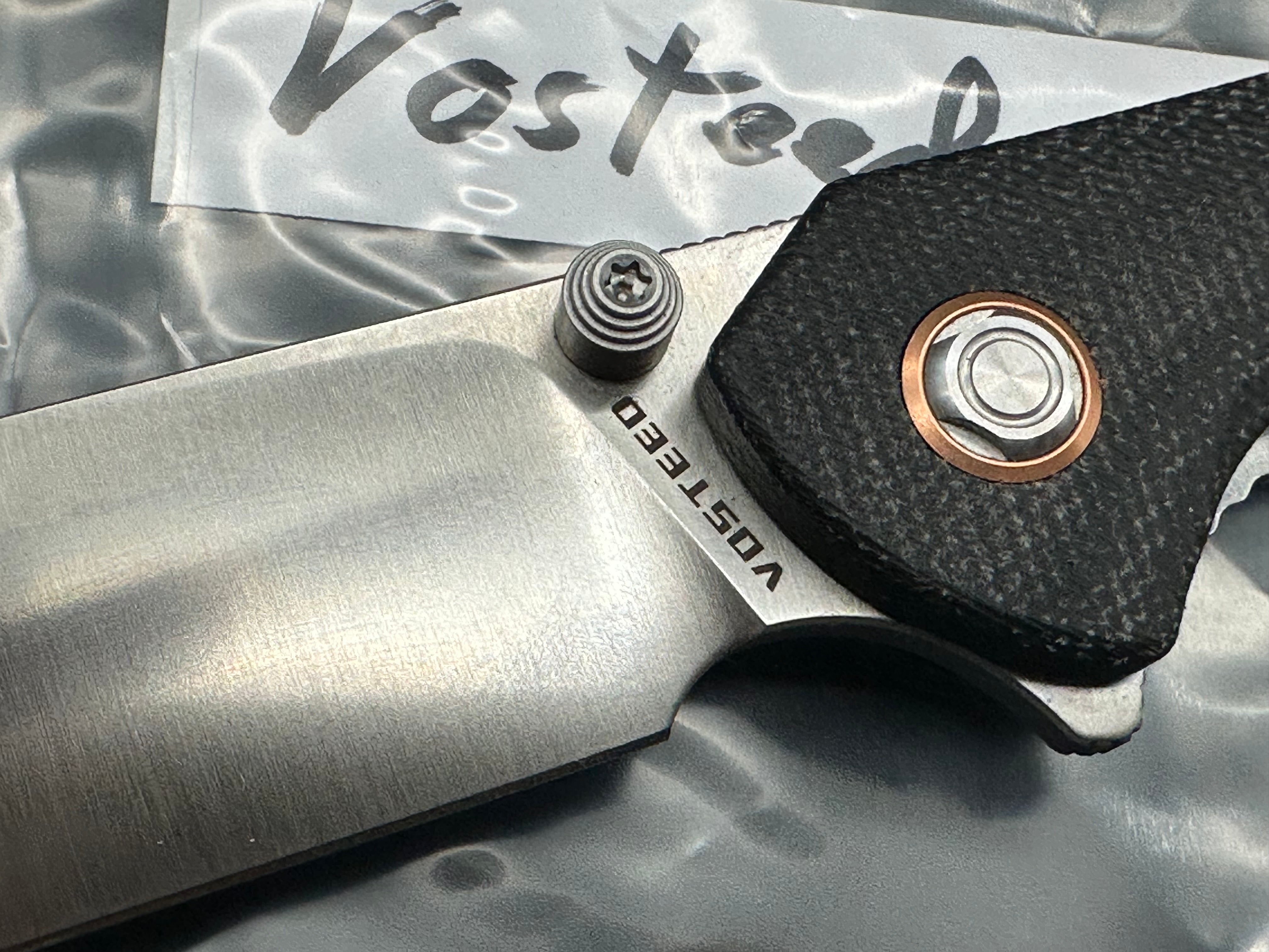 Vosteed Labrador Black micarta handle w/154CM blade