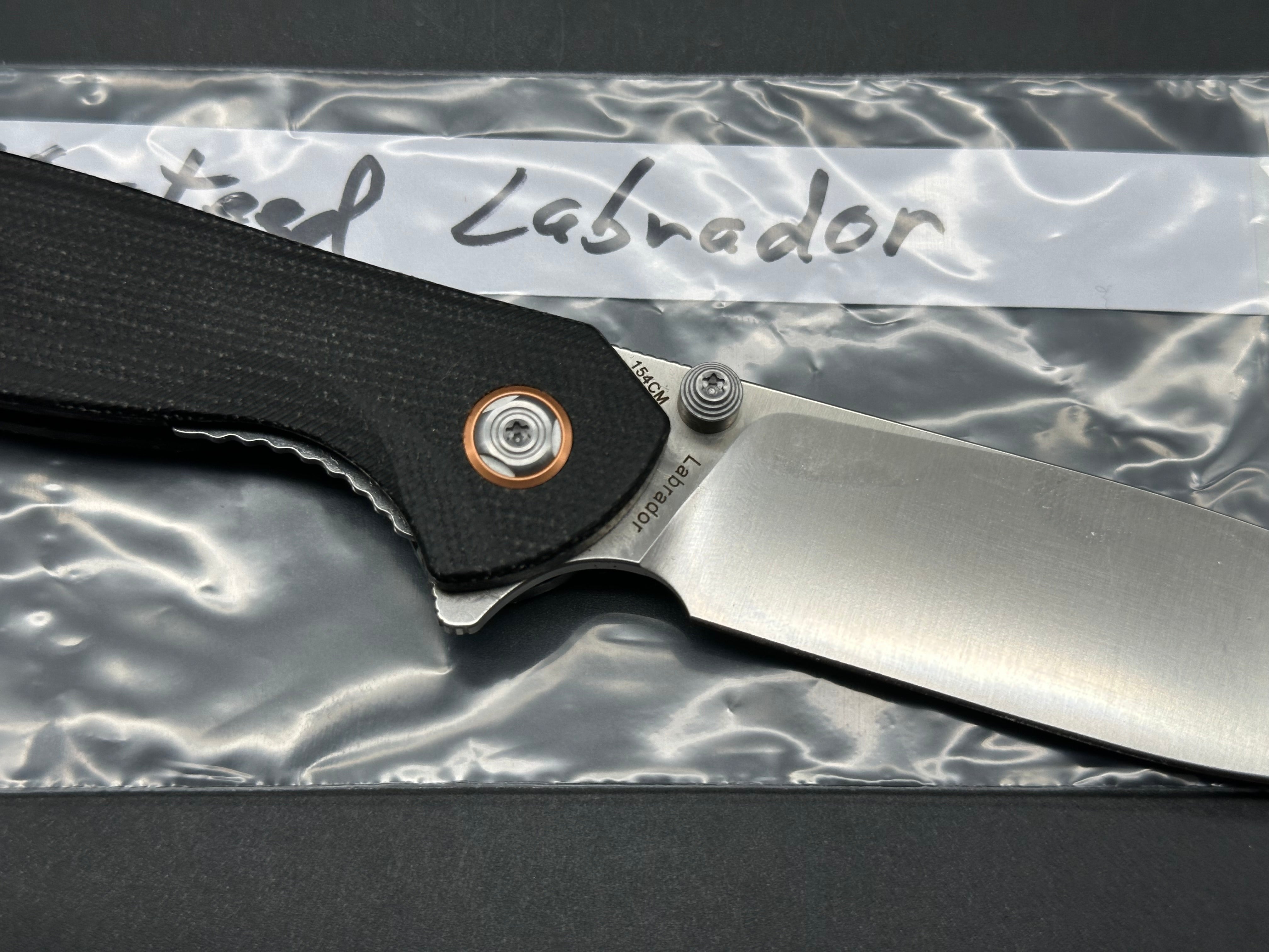 Vosteed Labrador Black micarta handle w/154CM blade