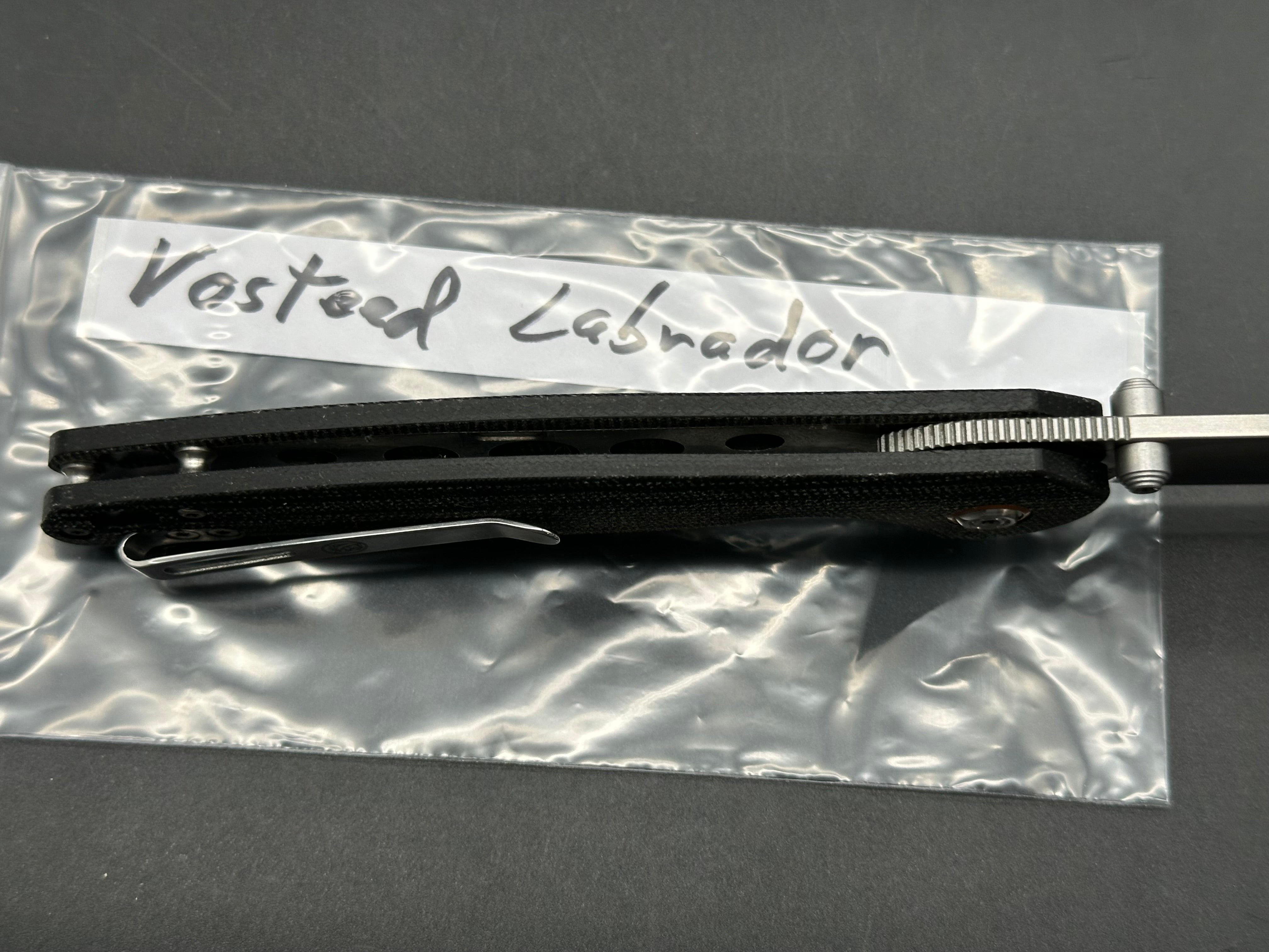 Vosteed Labrador Black micarta handle w/154CM blade