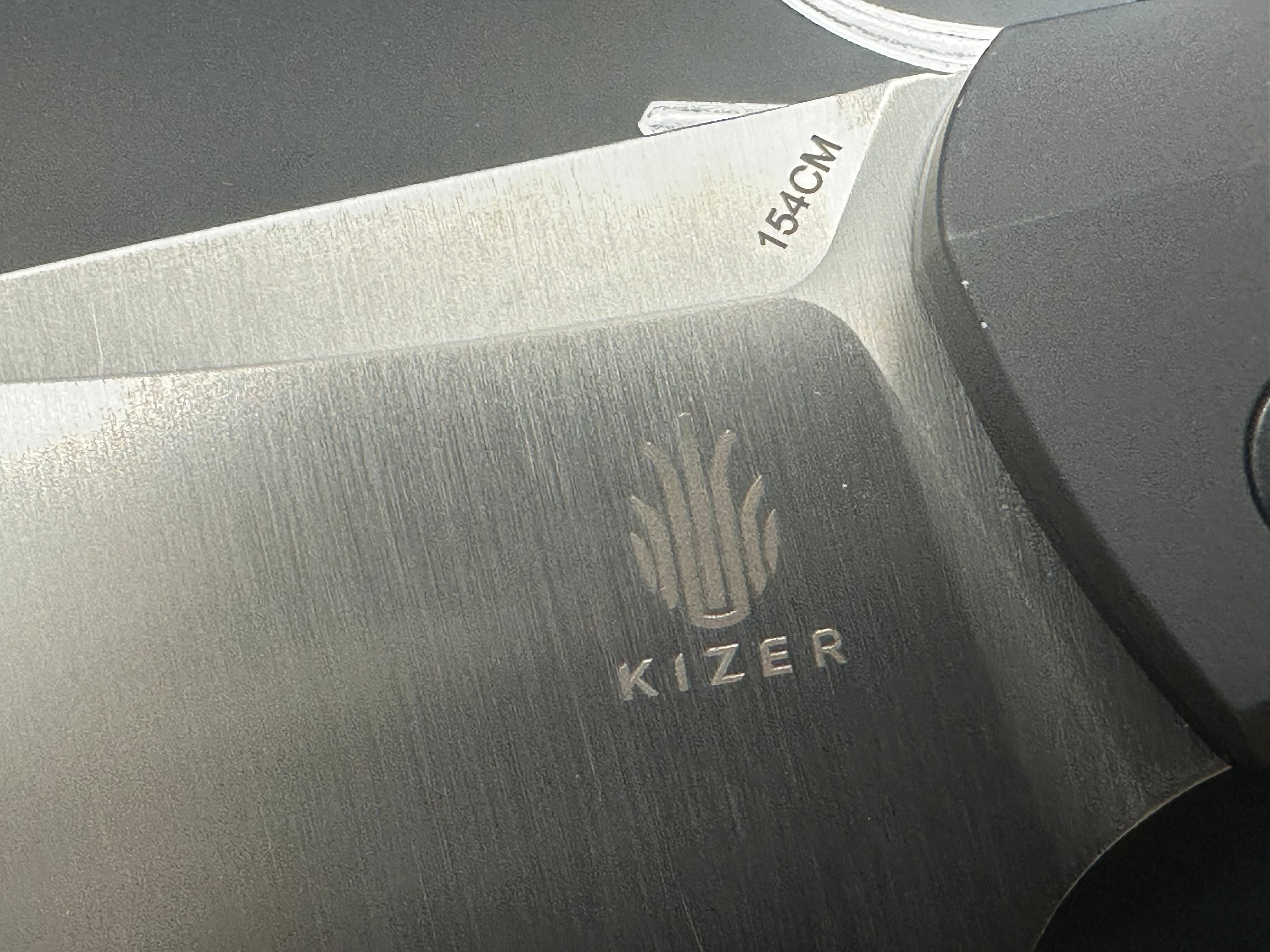 Kizer Momo Liner Lock Knife Black Aluminum (4.2" Satin)