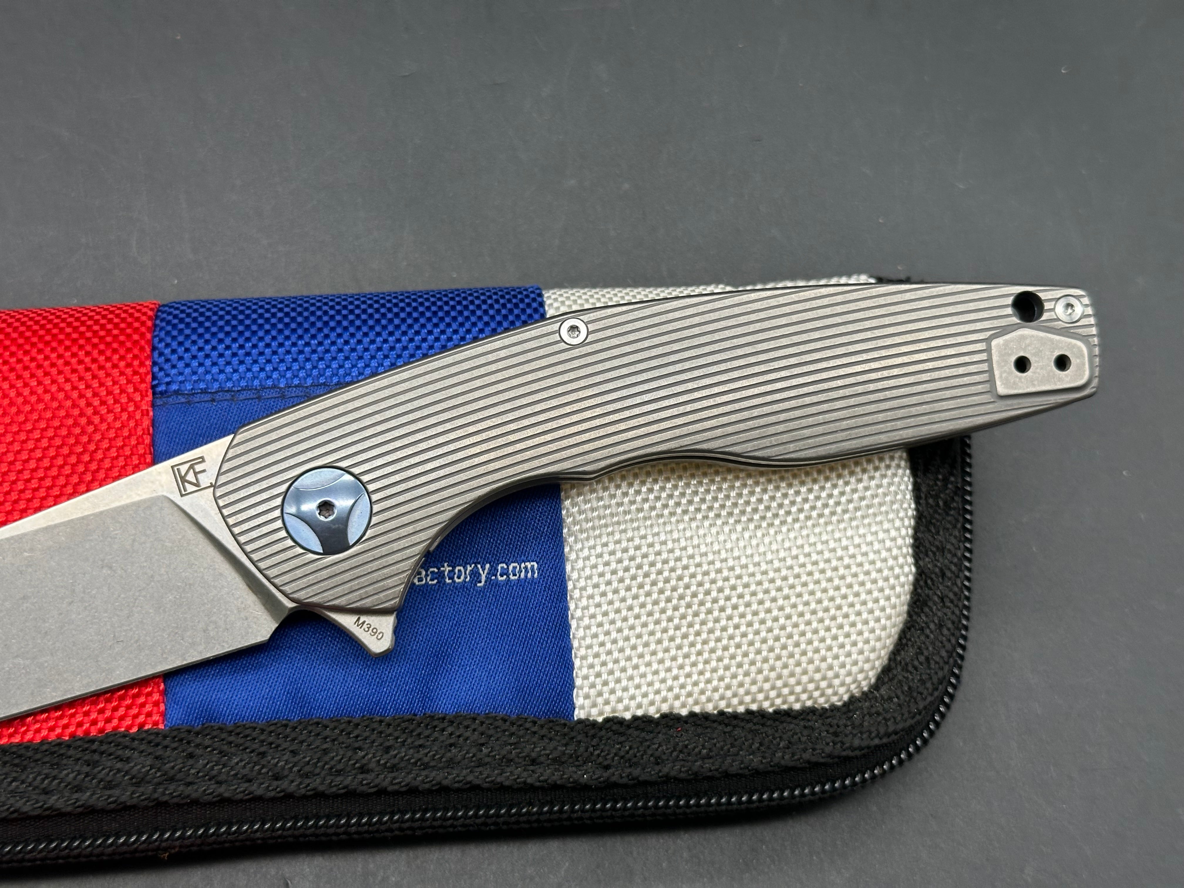 Custom Knife Factory S.S.E Titanium handle w/M390 blade
