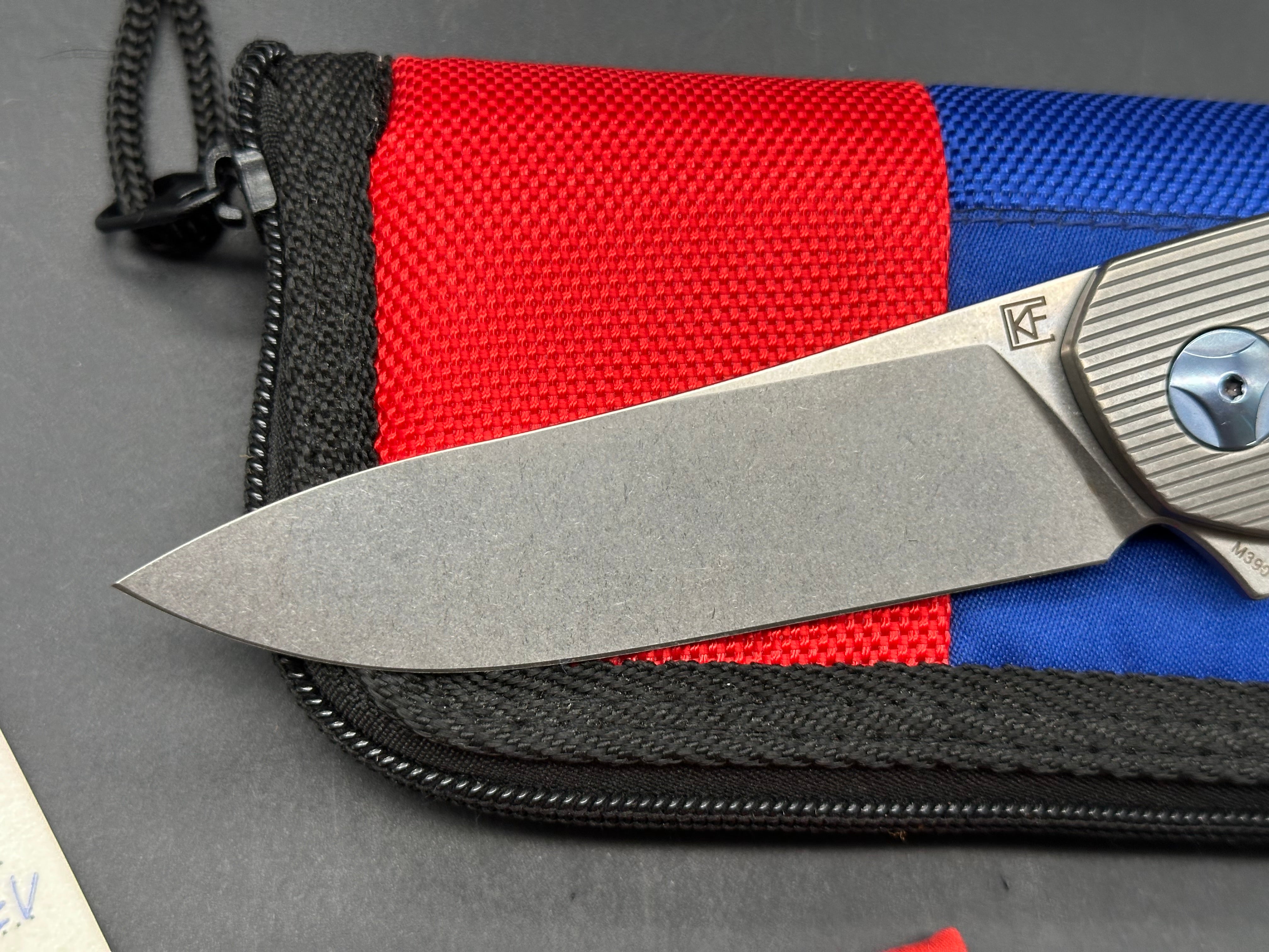 Custom Knife Factory S.S.E Titanium handle w/M390 blade