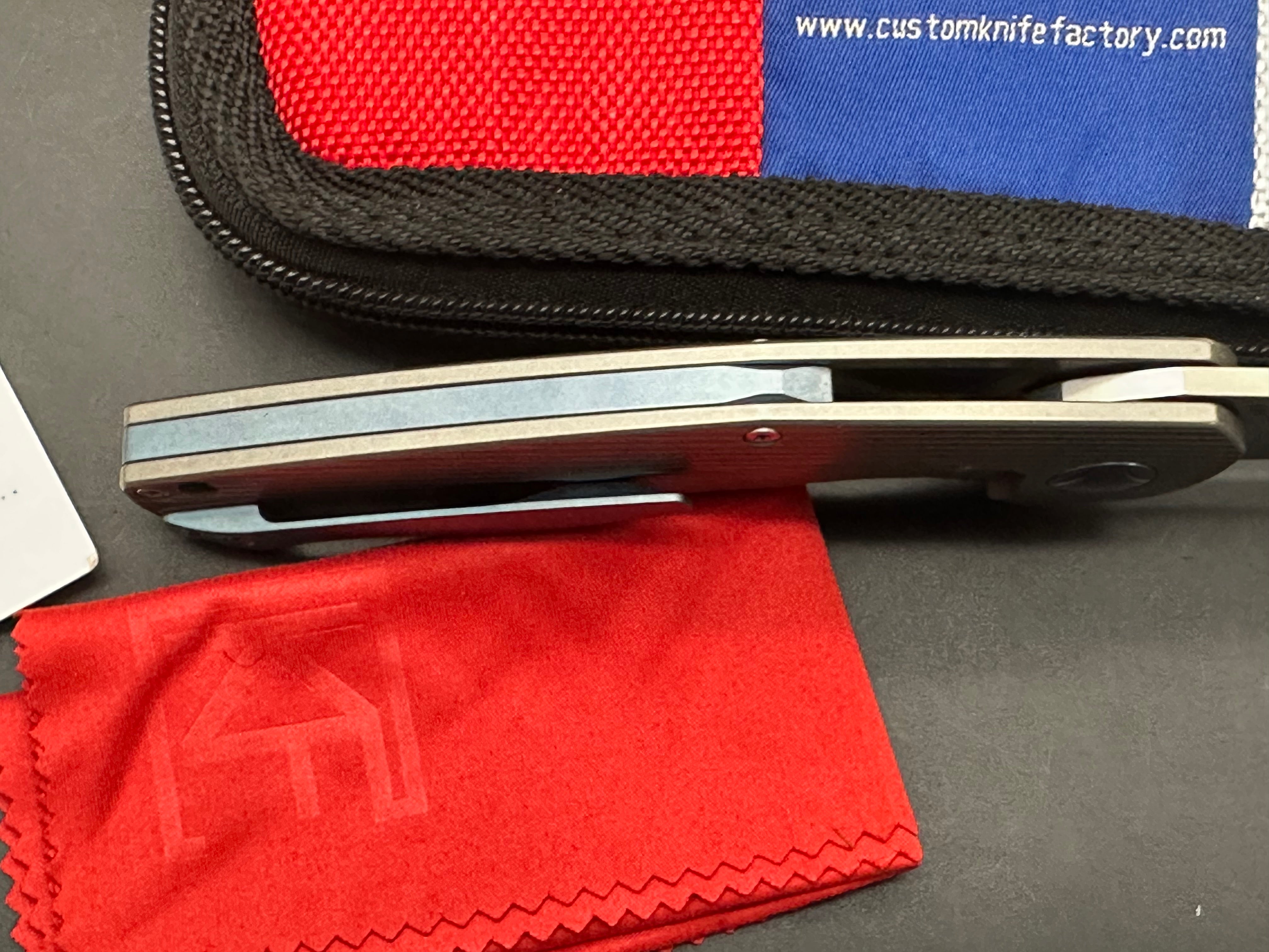 Custom Knife Factory S.S.E Titanium handle w/M390 blade