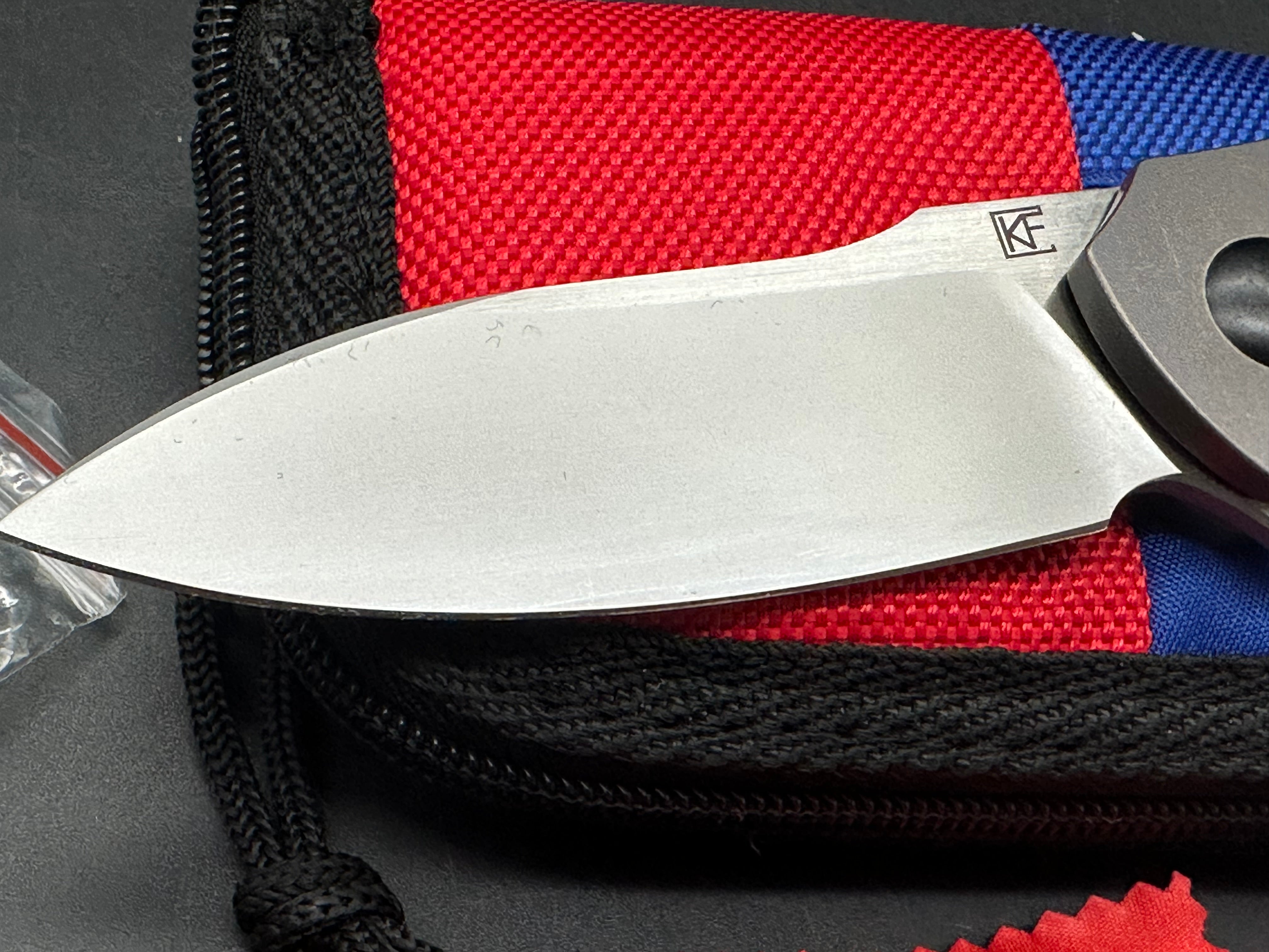 Custom Knife Factory Baugi ti handle w/M390 blade