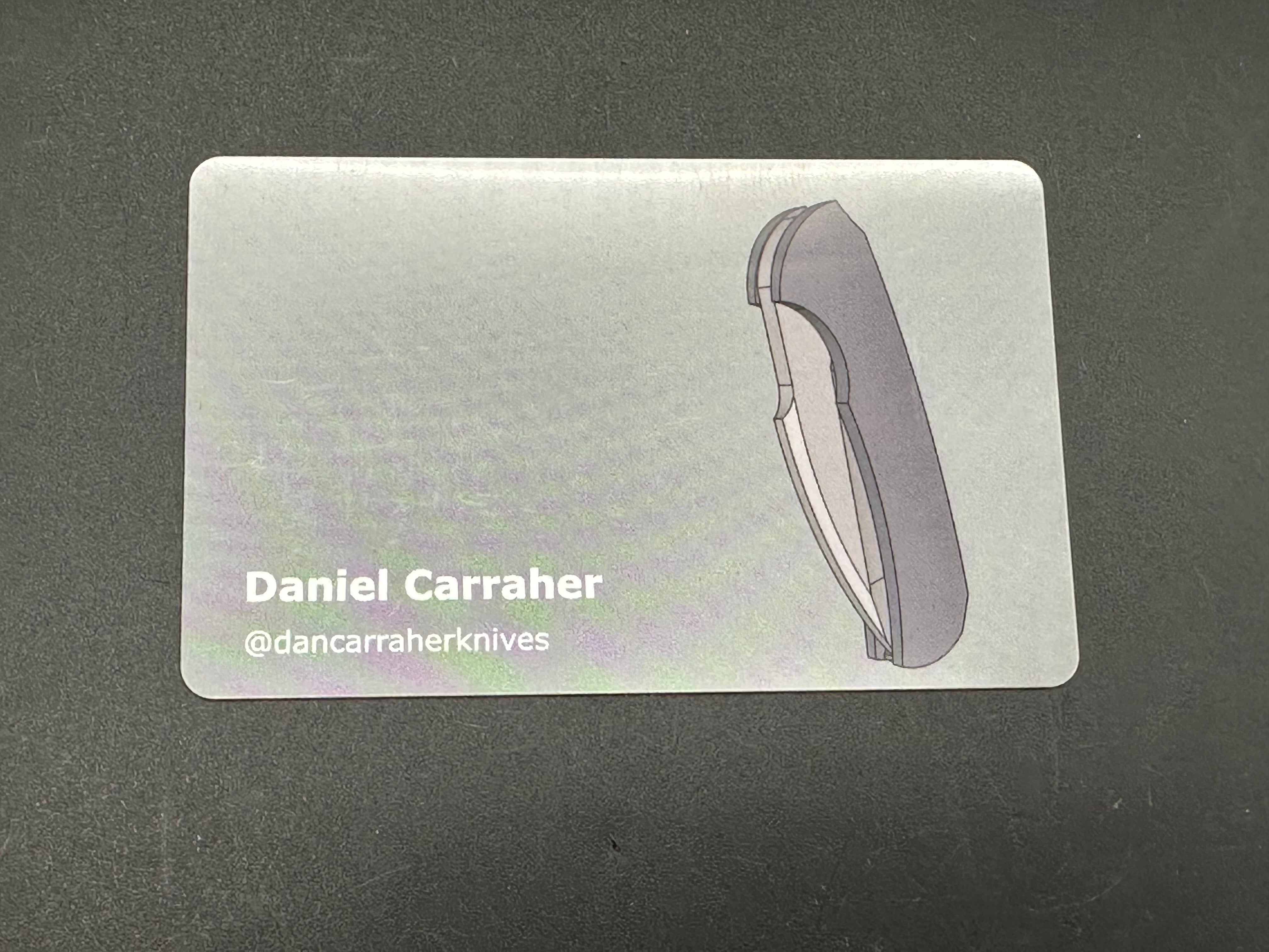 Dan Carrahar Jax Custom 80's Camo Carbon and Nichols Wavepool Damascus