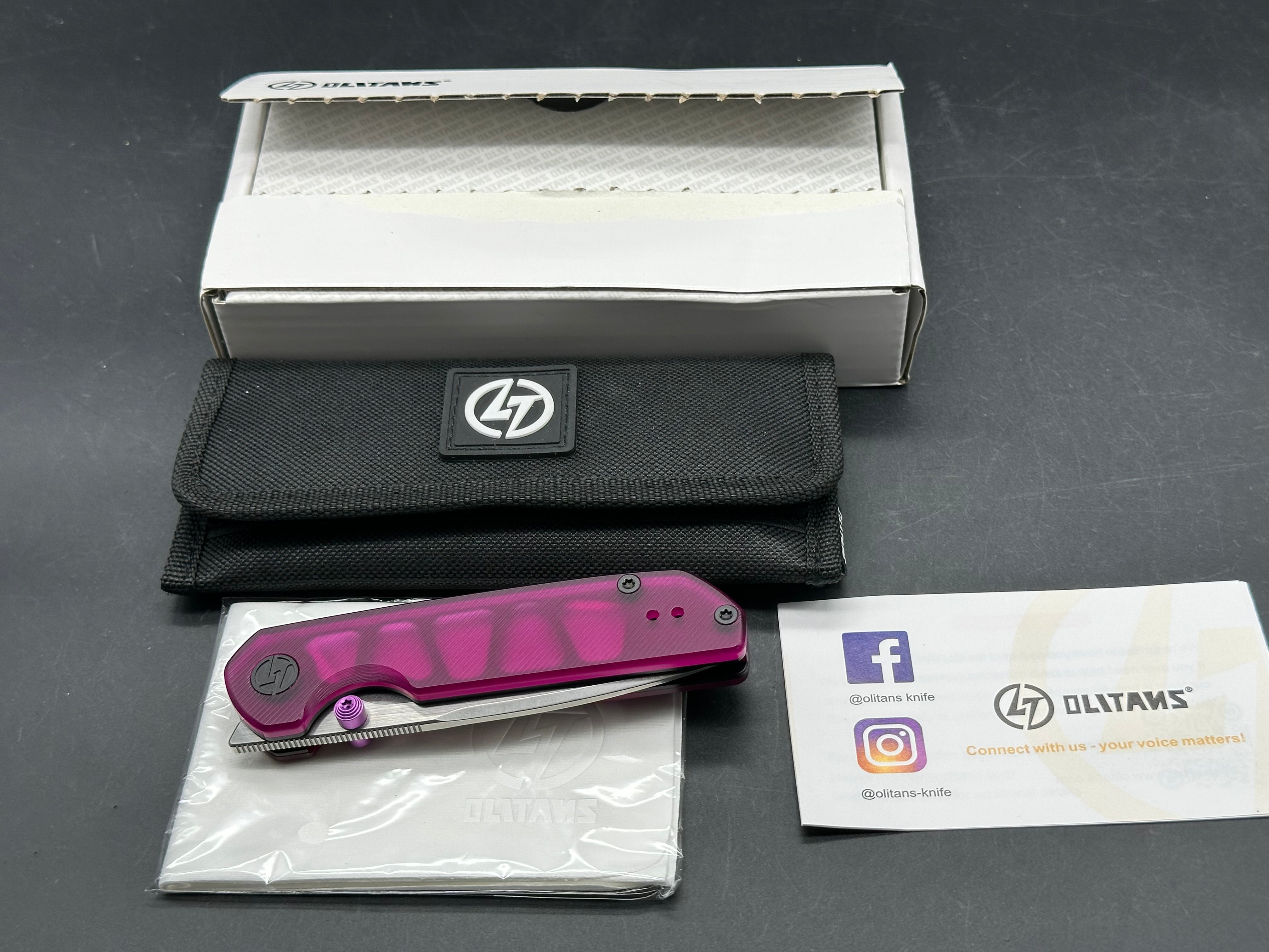 Olitans Lemon Shark purple acrylic scales and 14c28n blade