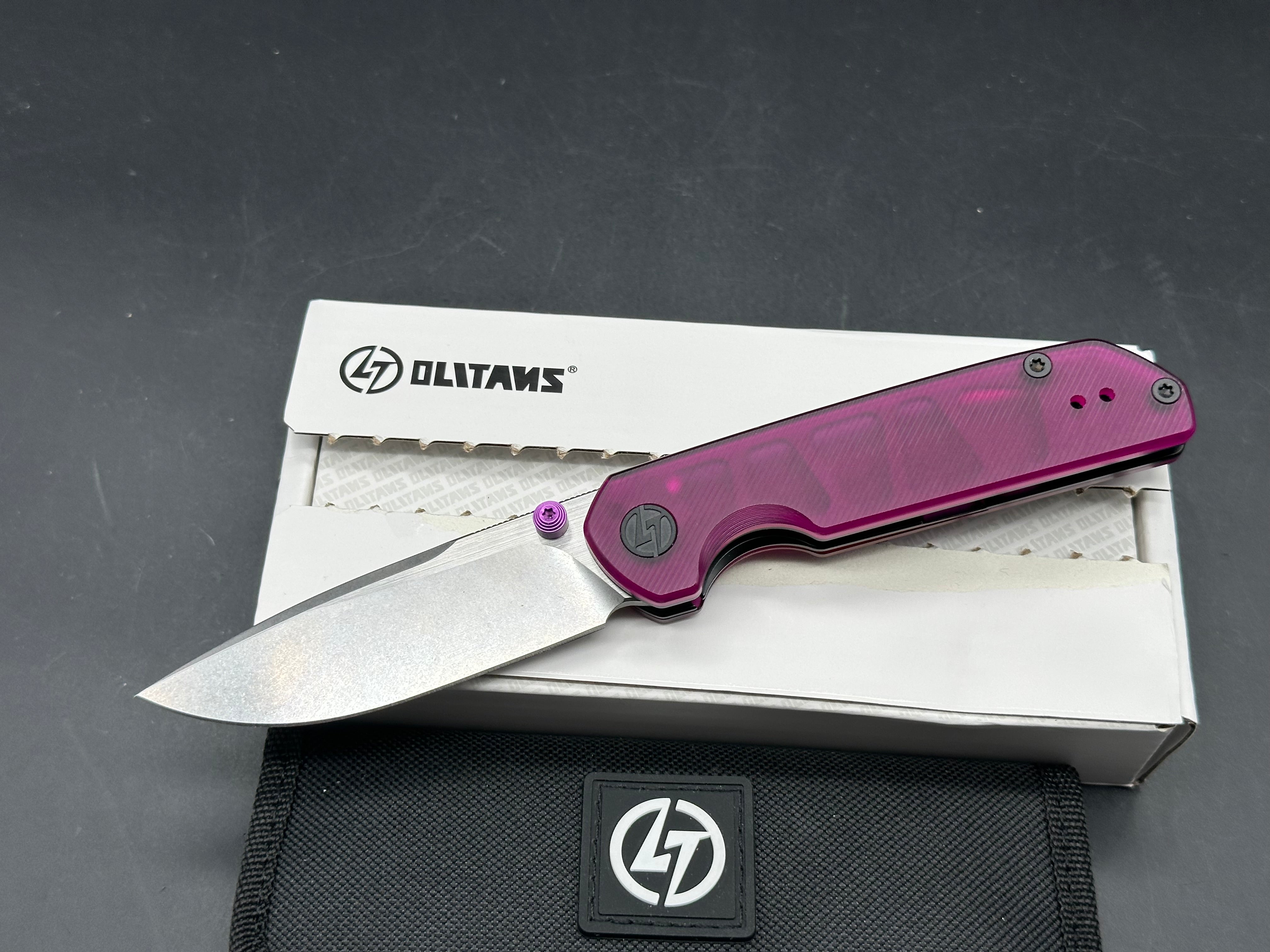 Olitans Lemon Shark purple acrylic scales and 14c28n blade