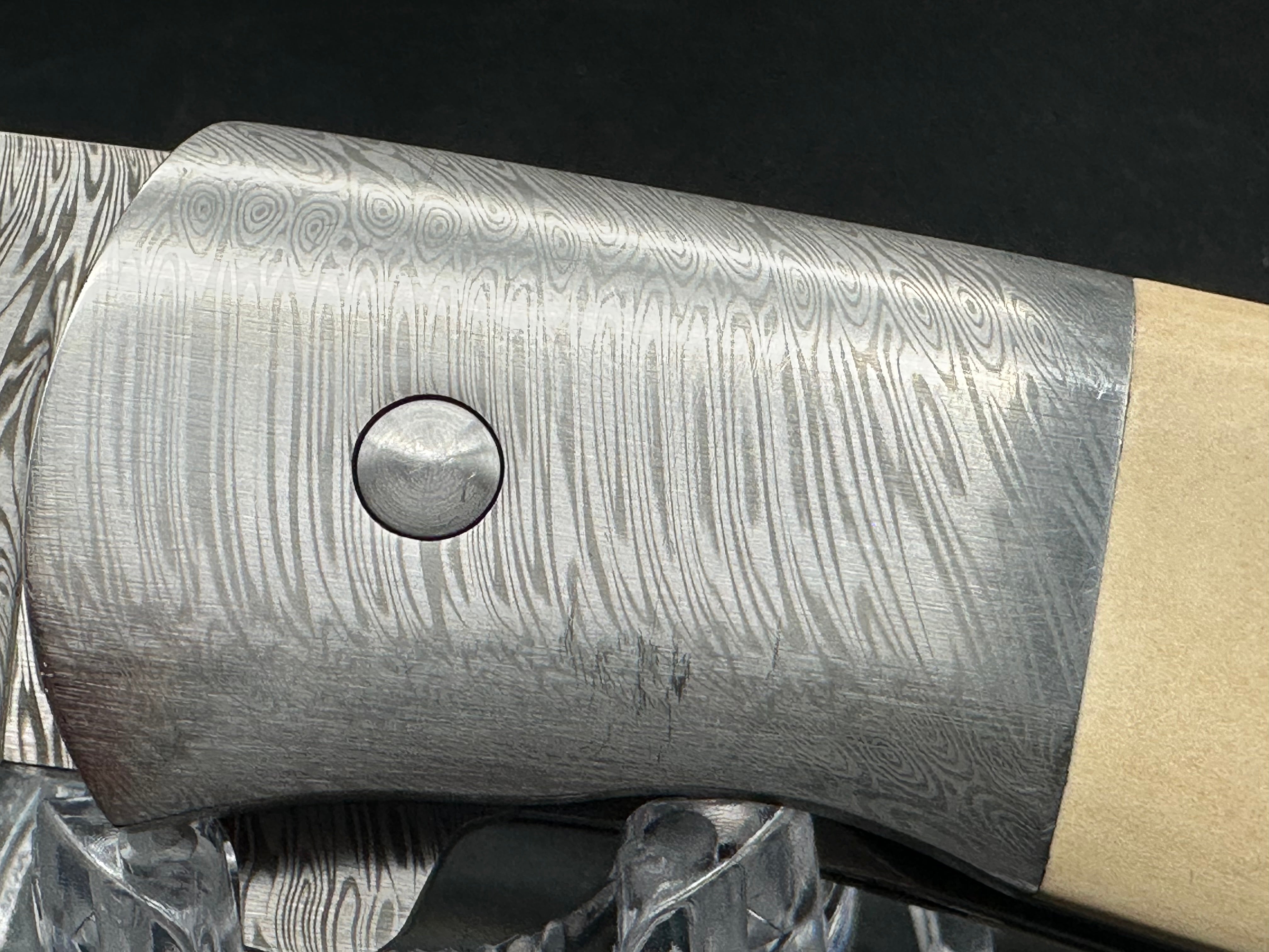 Tobin Smith Bullshark Ti liners/Micarta scales w/Damasteel blade