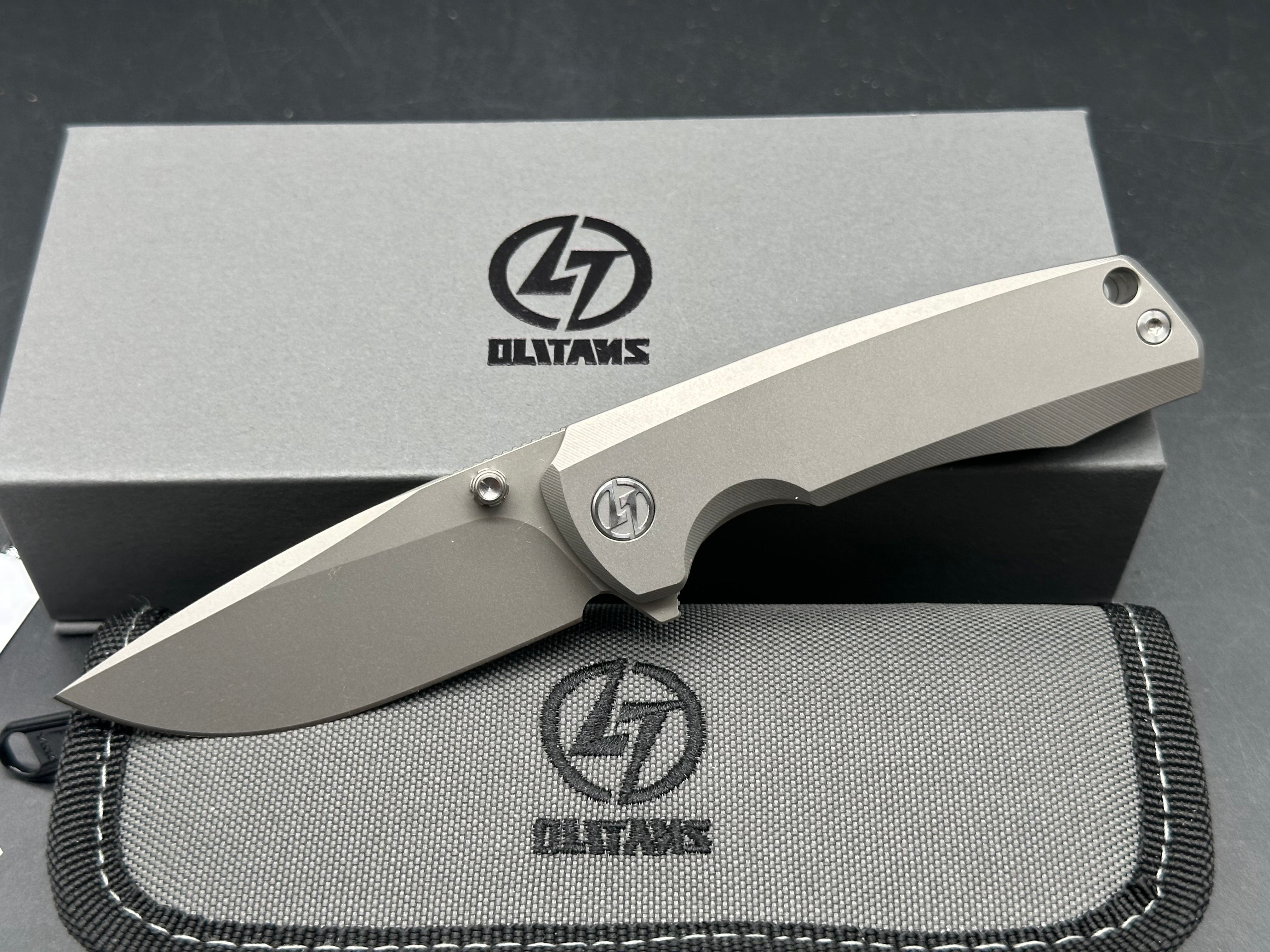 Olitans Ti-Bomber 2.0 T065 - Drop Point(2.95"+Bohler M390 +Titanium)