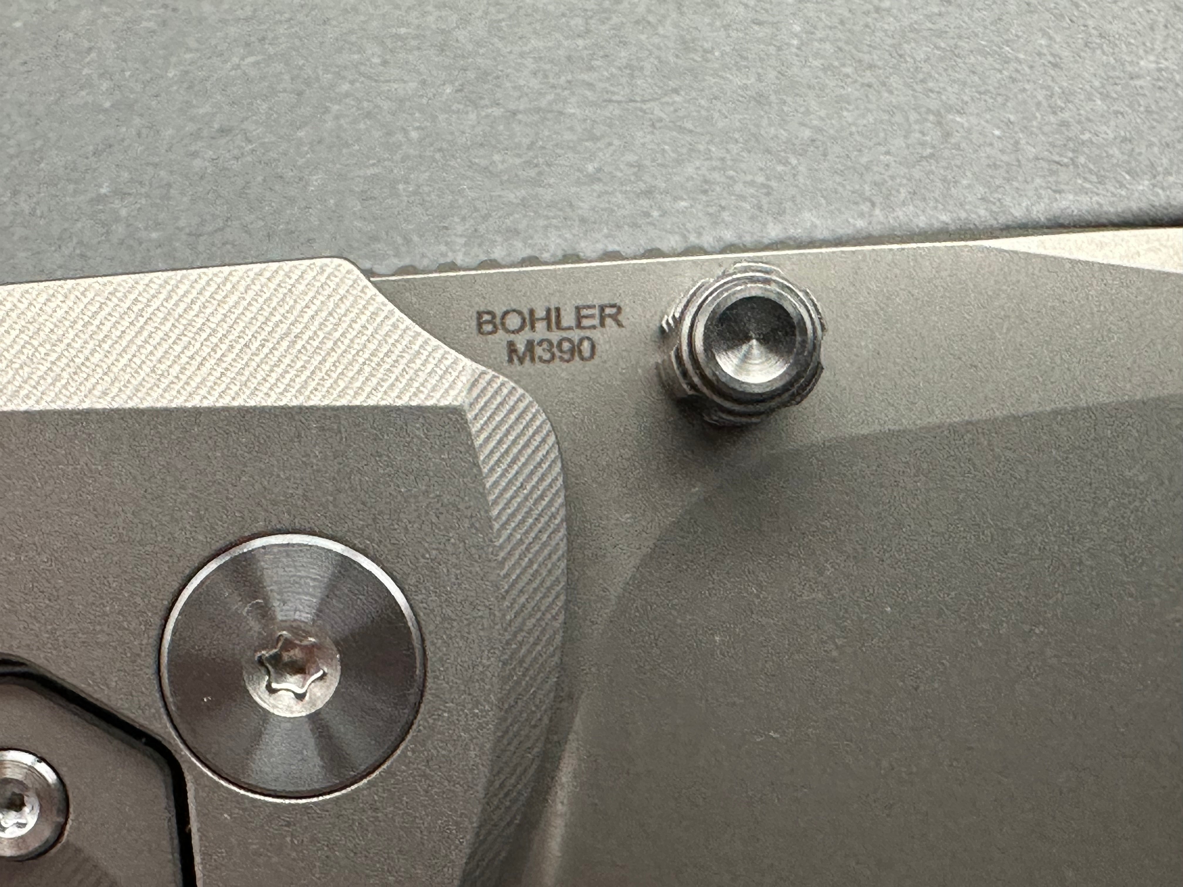 Olitans Ti-Bomber 2.0 T065 - Drop Point(2.95"+Bohler M390 +Titanium)